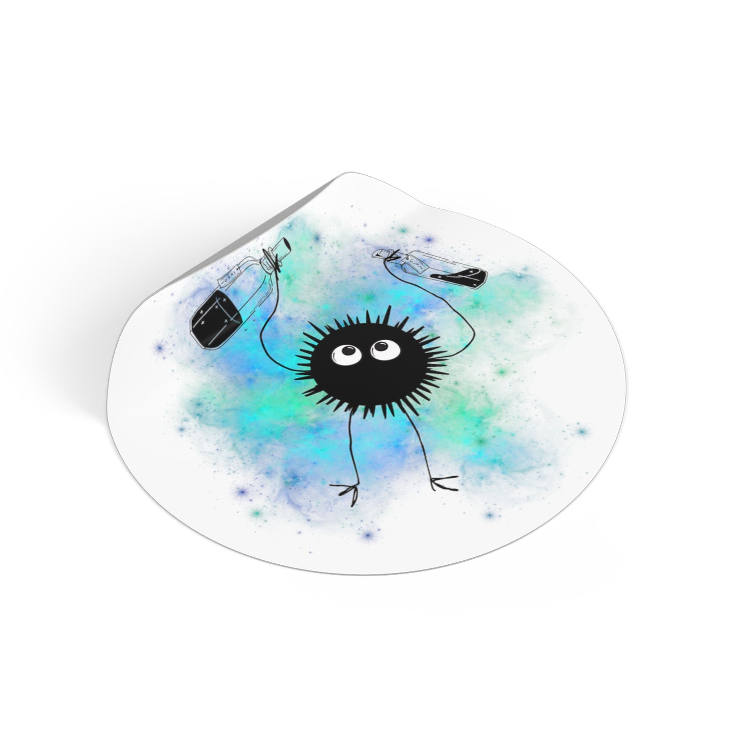 Soot Sprite, Water-Resistant Vinyl Sticker