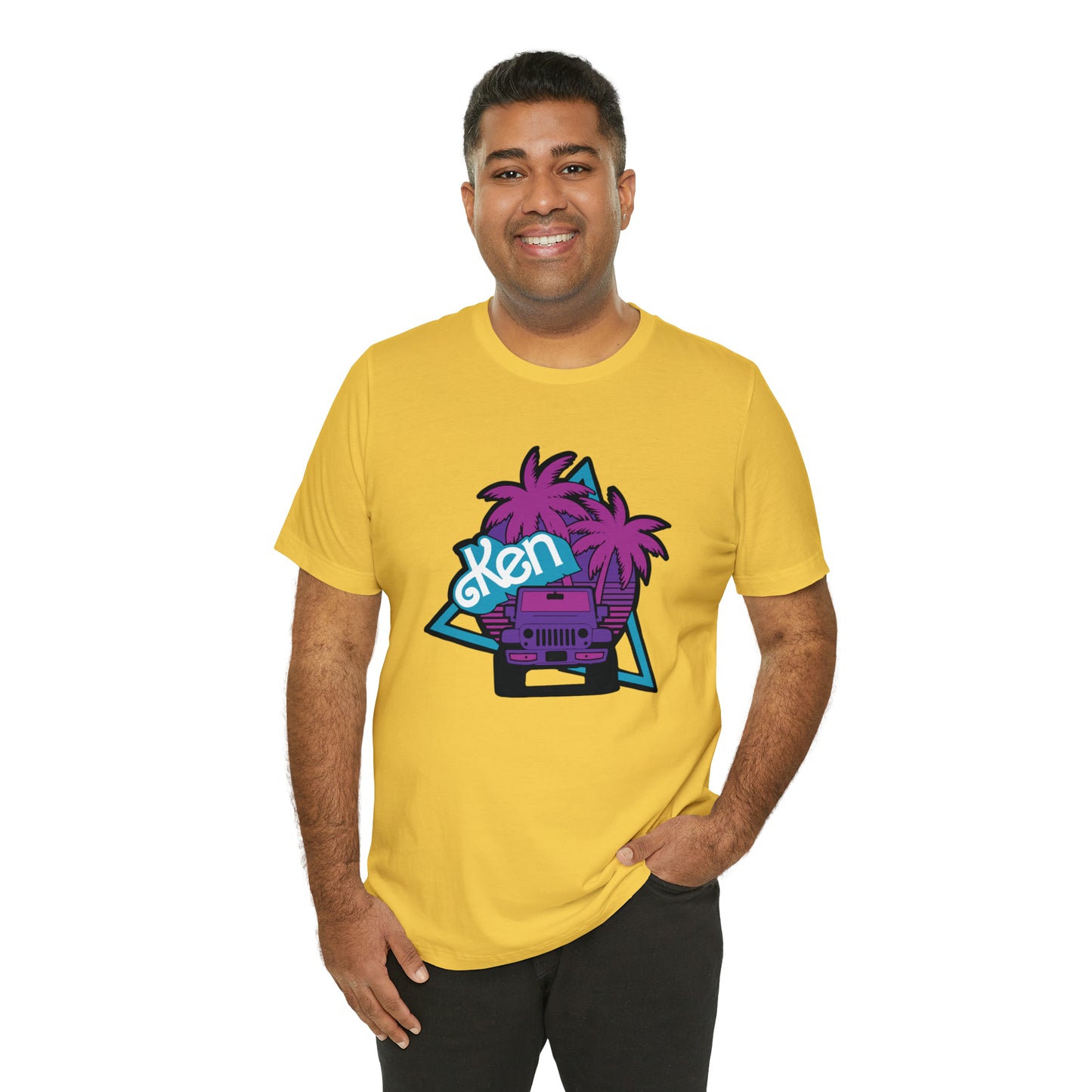 Neon Ken, Beep Beep KEN Jeep, Unisex Jersey Short Sleeve Tee