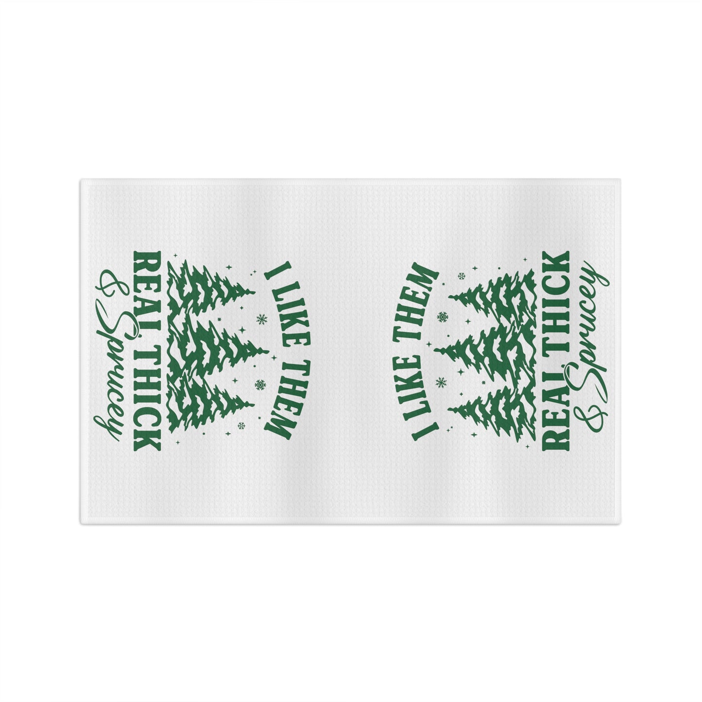 Thick and Sprucey Christmas Tree Tea Towel