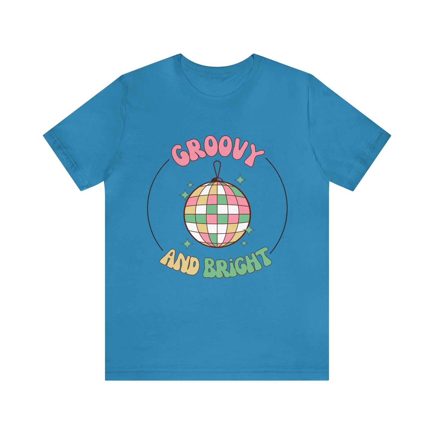 Pink Circle Merry and Bright Jingle Ball - Unisex T-shirt