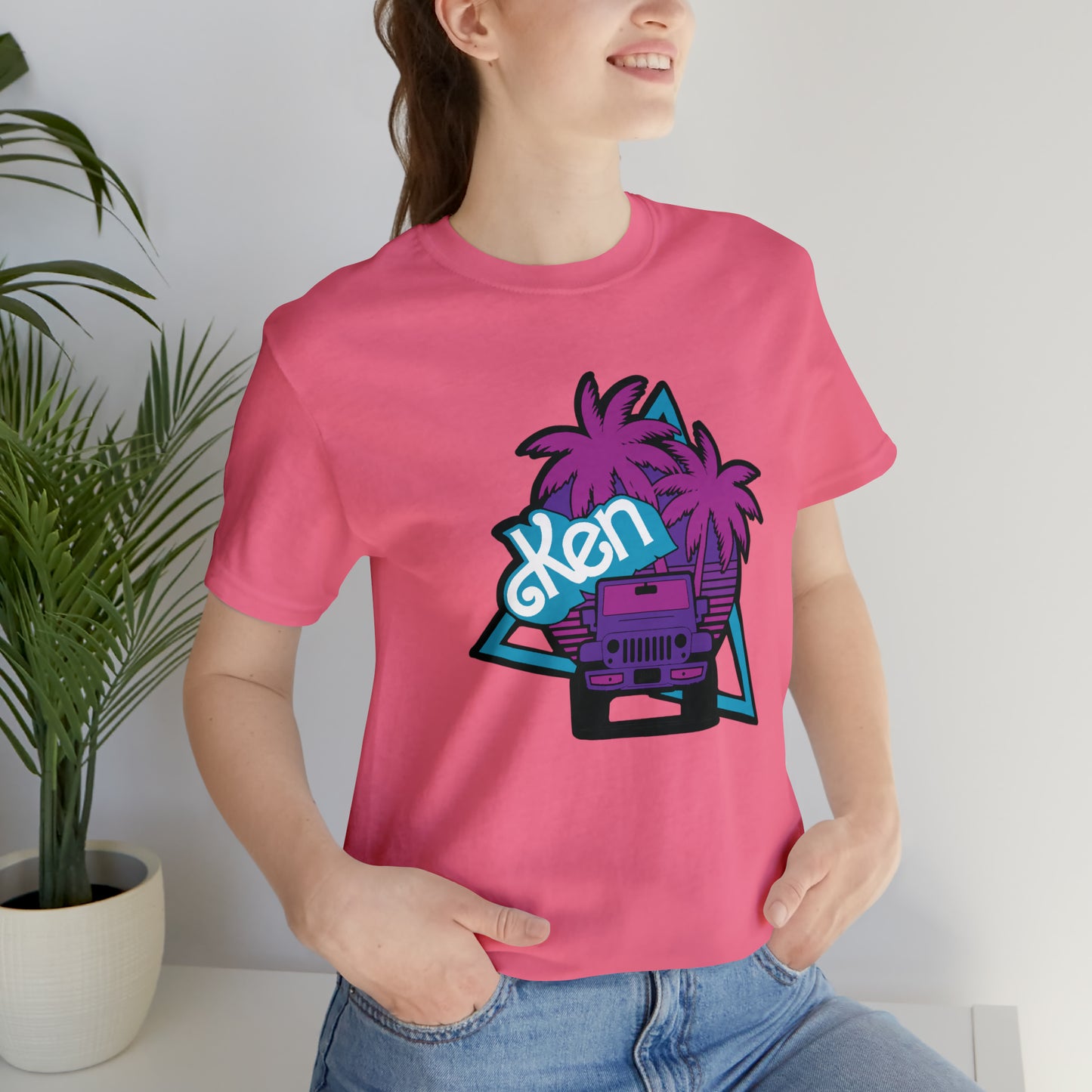 Neon Ken, Beep Beep KEN Jeep, Unisex Jersey Short Sleeve Tee