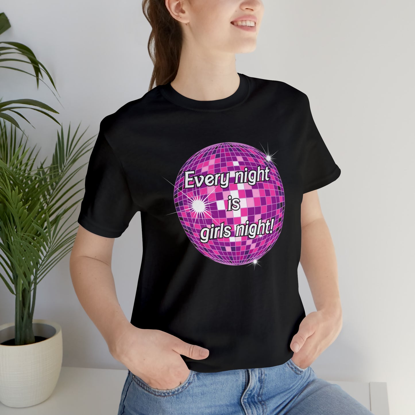 Disco Girls Night barbie, Unisex Jersey Short Sleeve Tee