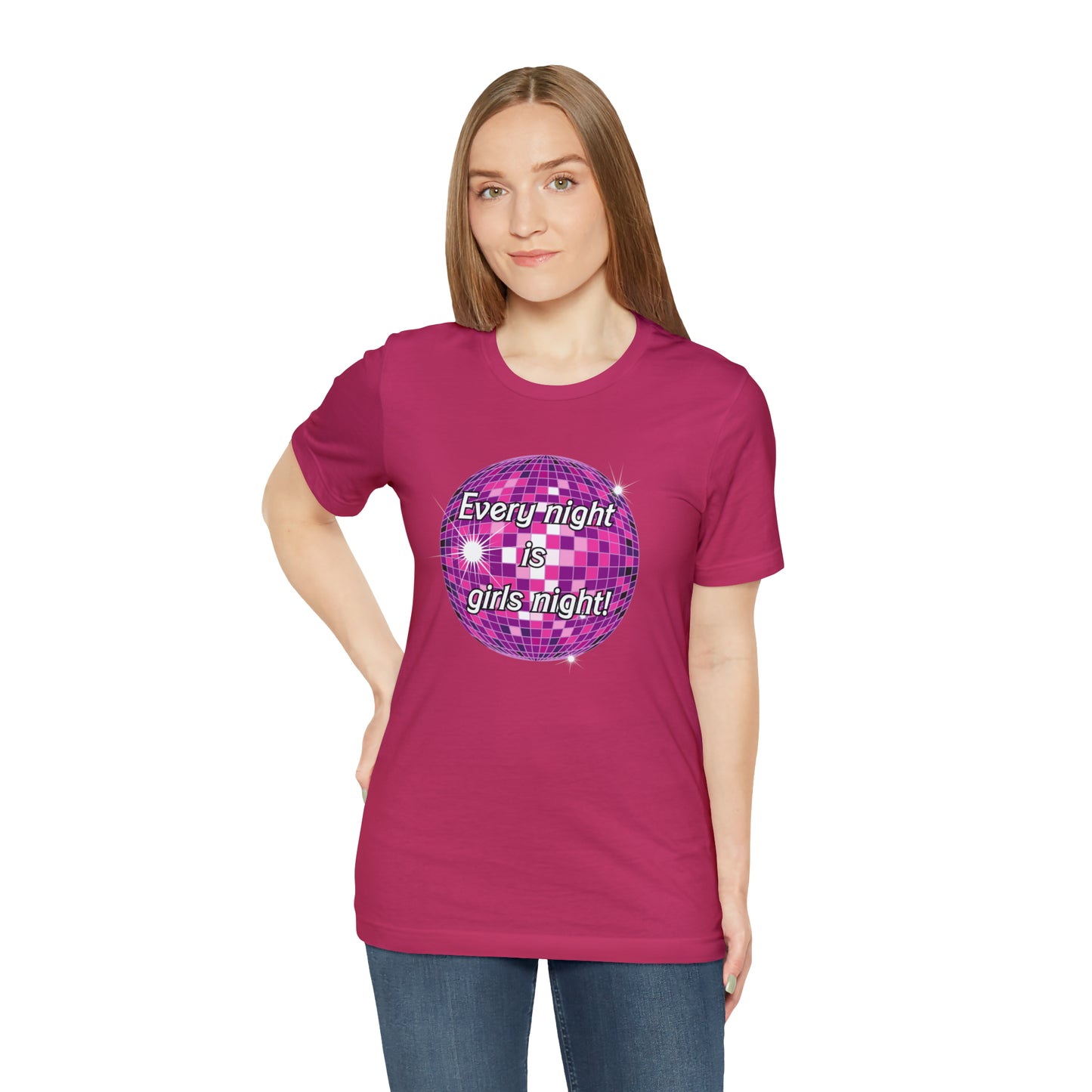Disco Girls Night barbie, Unisex Jersey Short Sleeve Tee