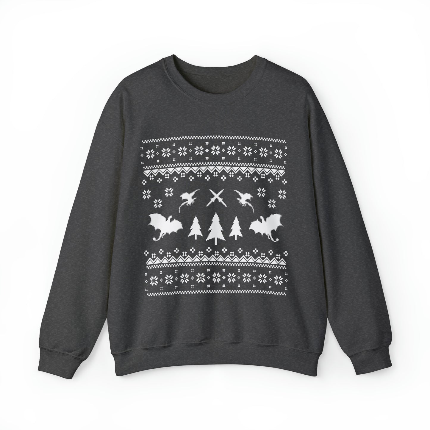 8-Bit Dragon Christmas version 3 - Unisex Sweatshirt