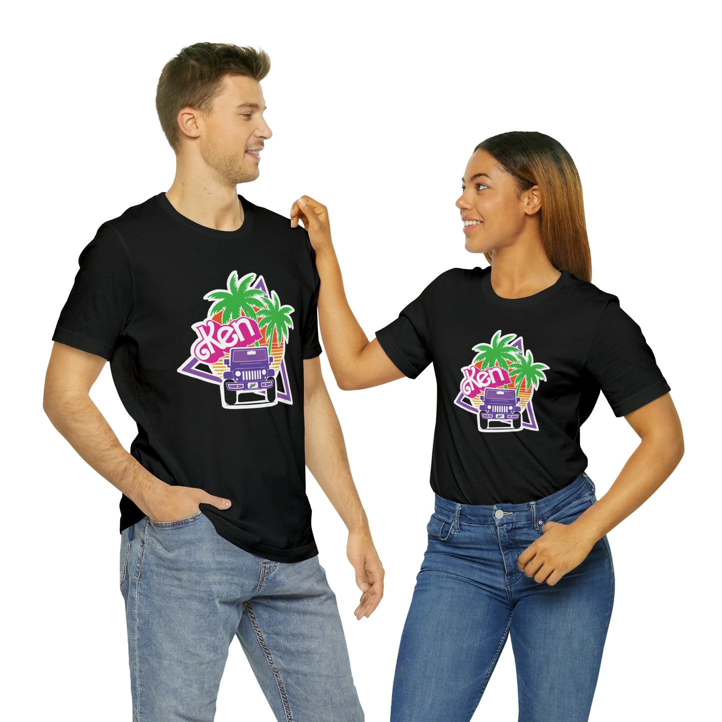 Purple Ken, Beep Beep KEN Jeep, Unisex Jersey Short Sleeve Tee