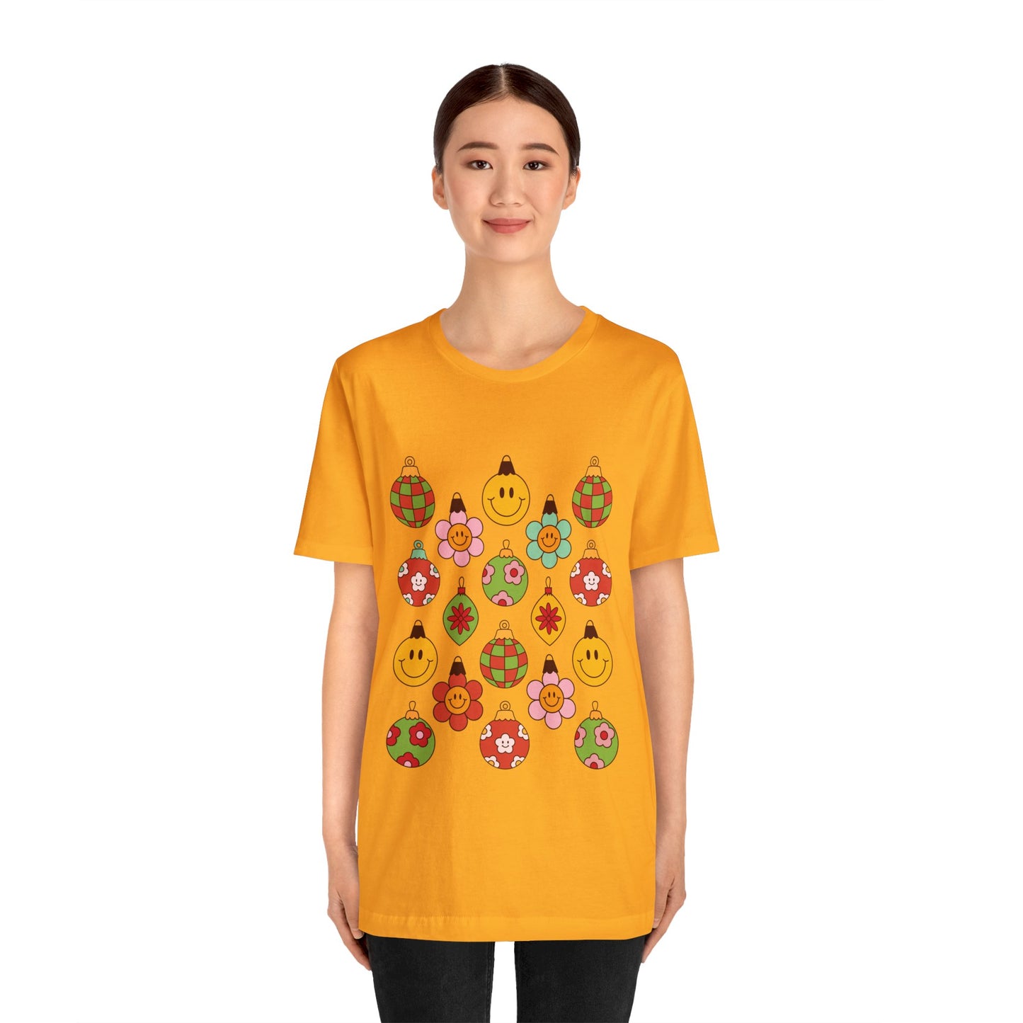 Groovy Christmas with back design - Unisex T-shirt