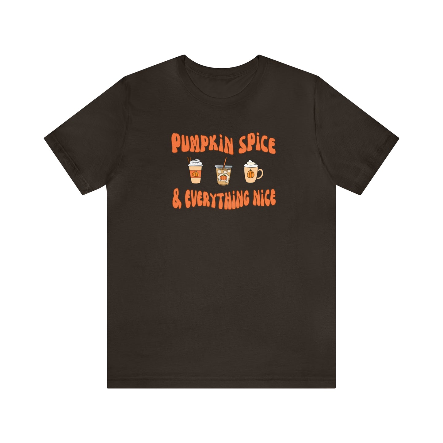 Three Pumpkin Spice, Unisex Jersey Short Sleeve Tee