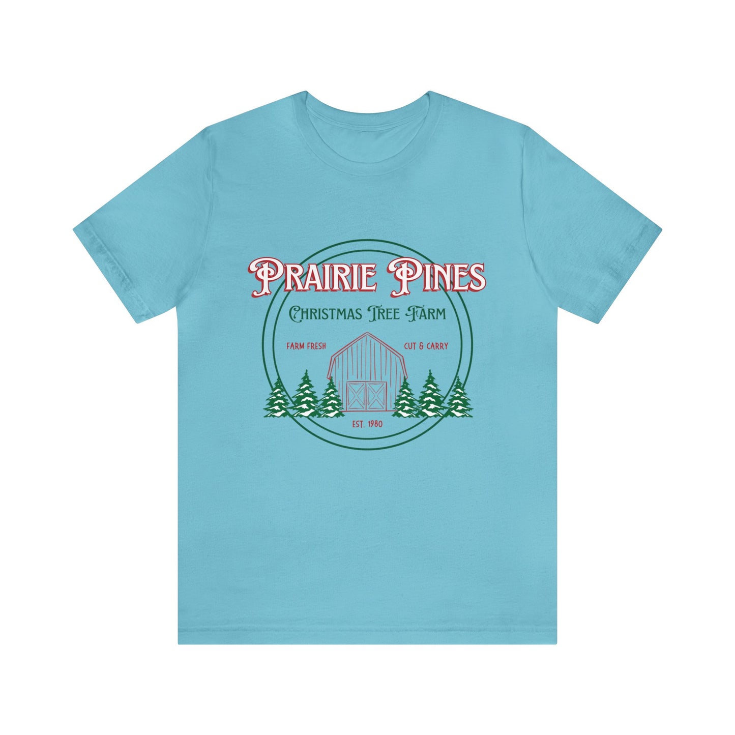 Vintage Prairie Pines Christmas Tree Farm - Unisex T-shirt