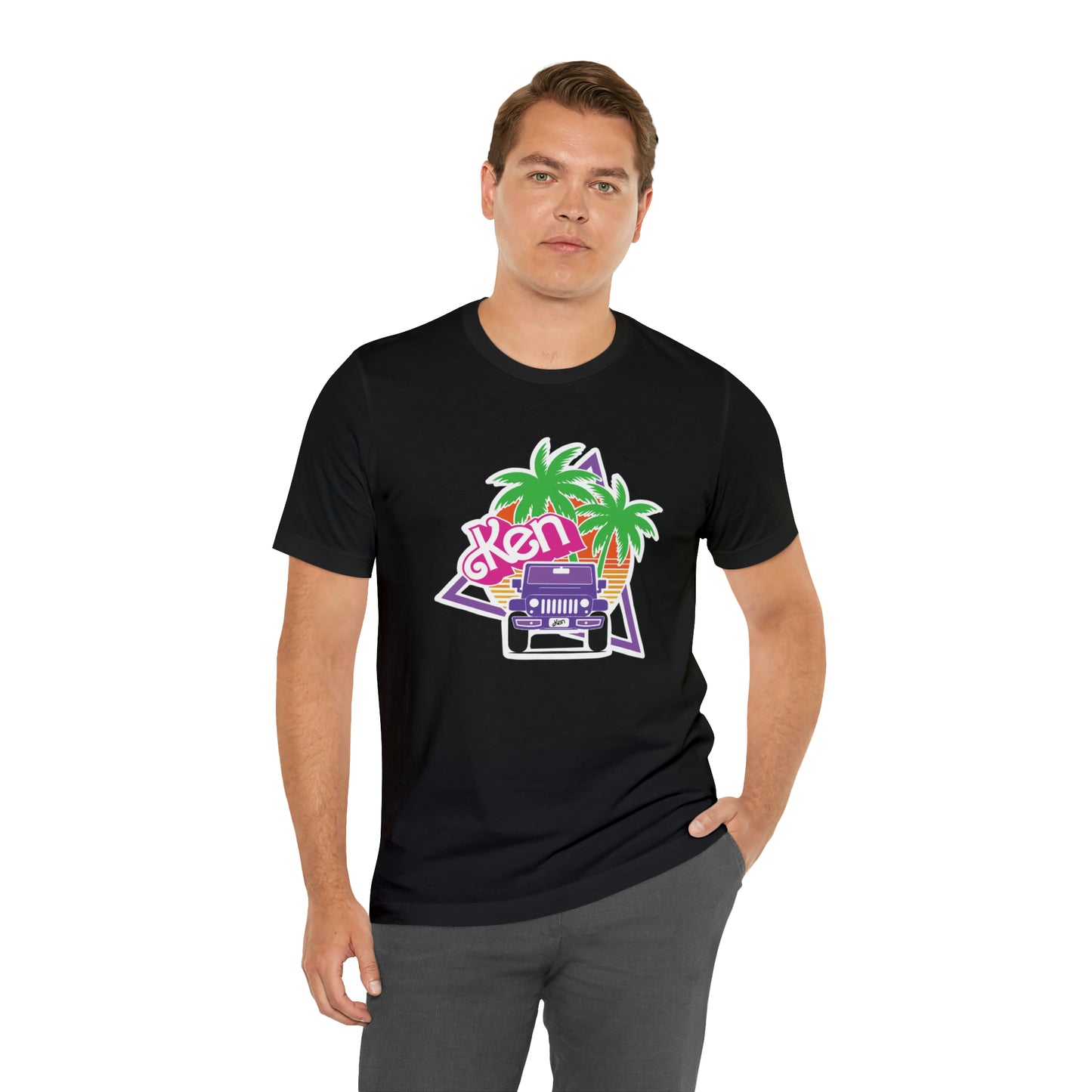 Purple Ken, Beep Beep KEN Jeep, Unisex Jersey Short Sleeve Tee