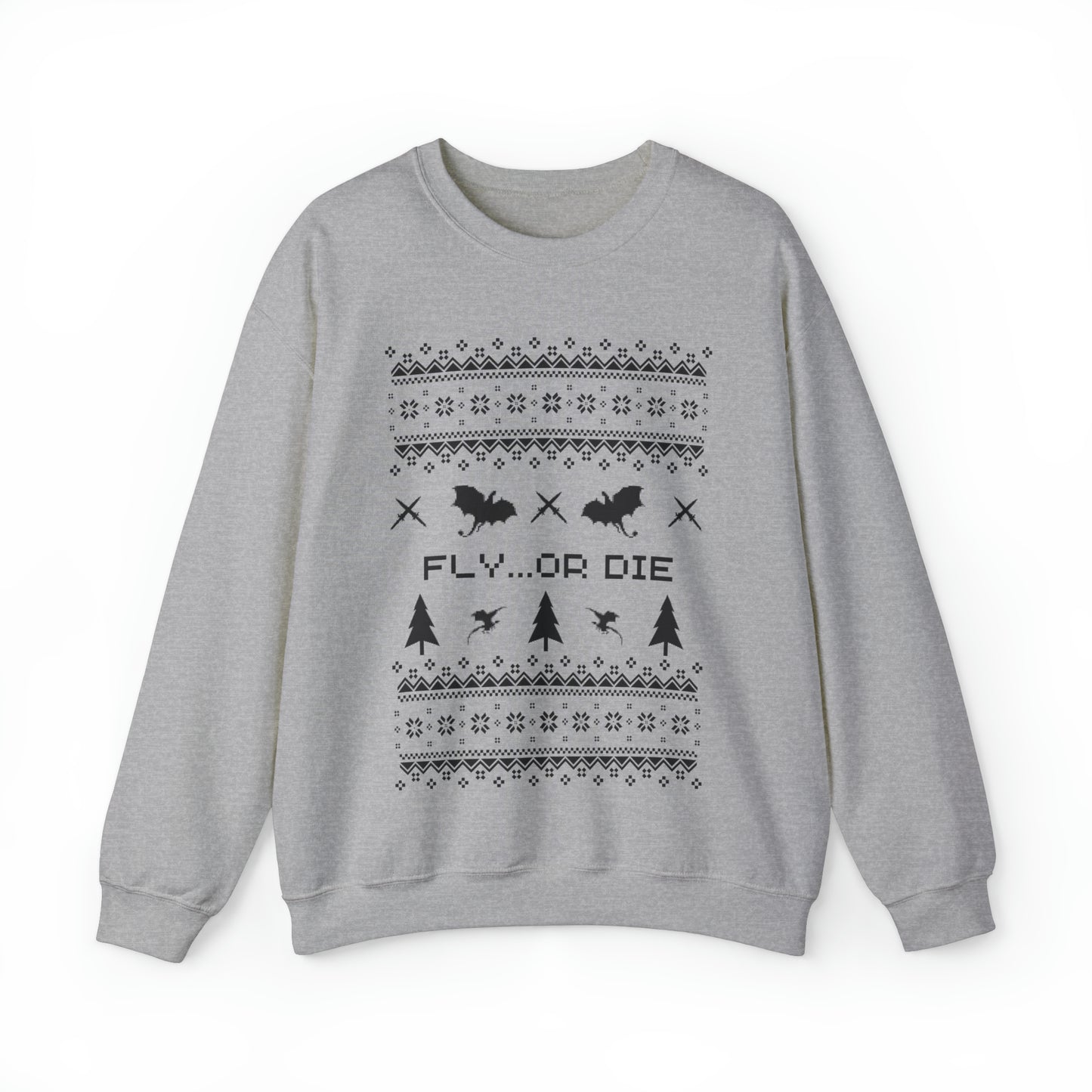 8-Bit Dragon Christmas version 2 - Unisex Sweatshirt
