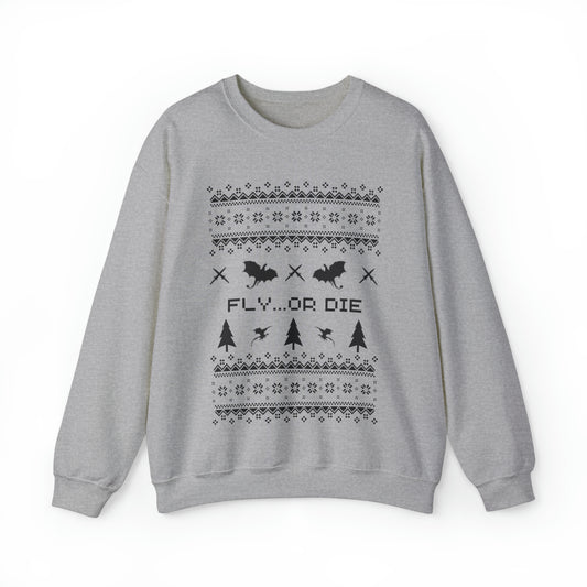 8-Bit Dragon Christmas version 2 - Unisex Sweatshirt