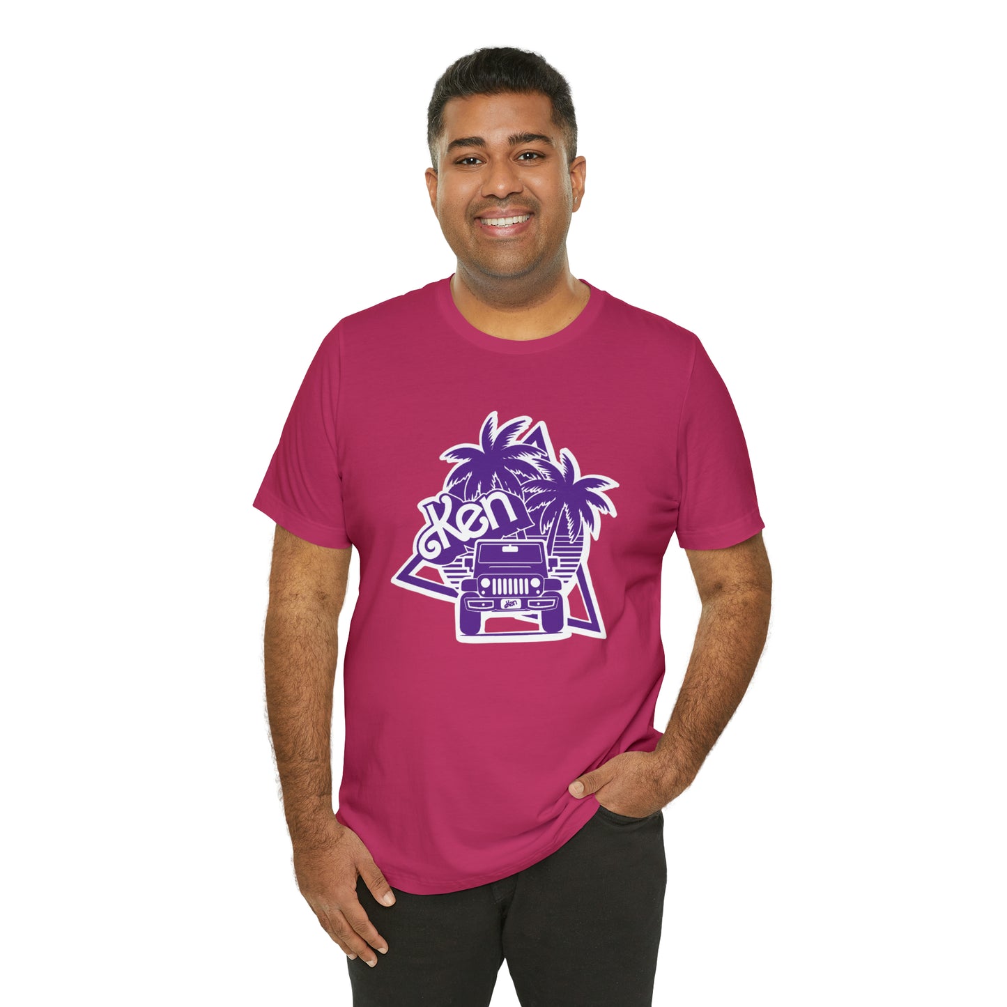 All Purple Ken, Beep Beep KEN Jeep, Unisex Jersey Short Sleeve Tee