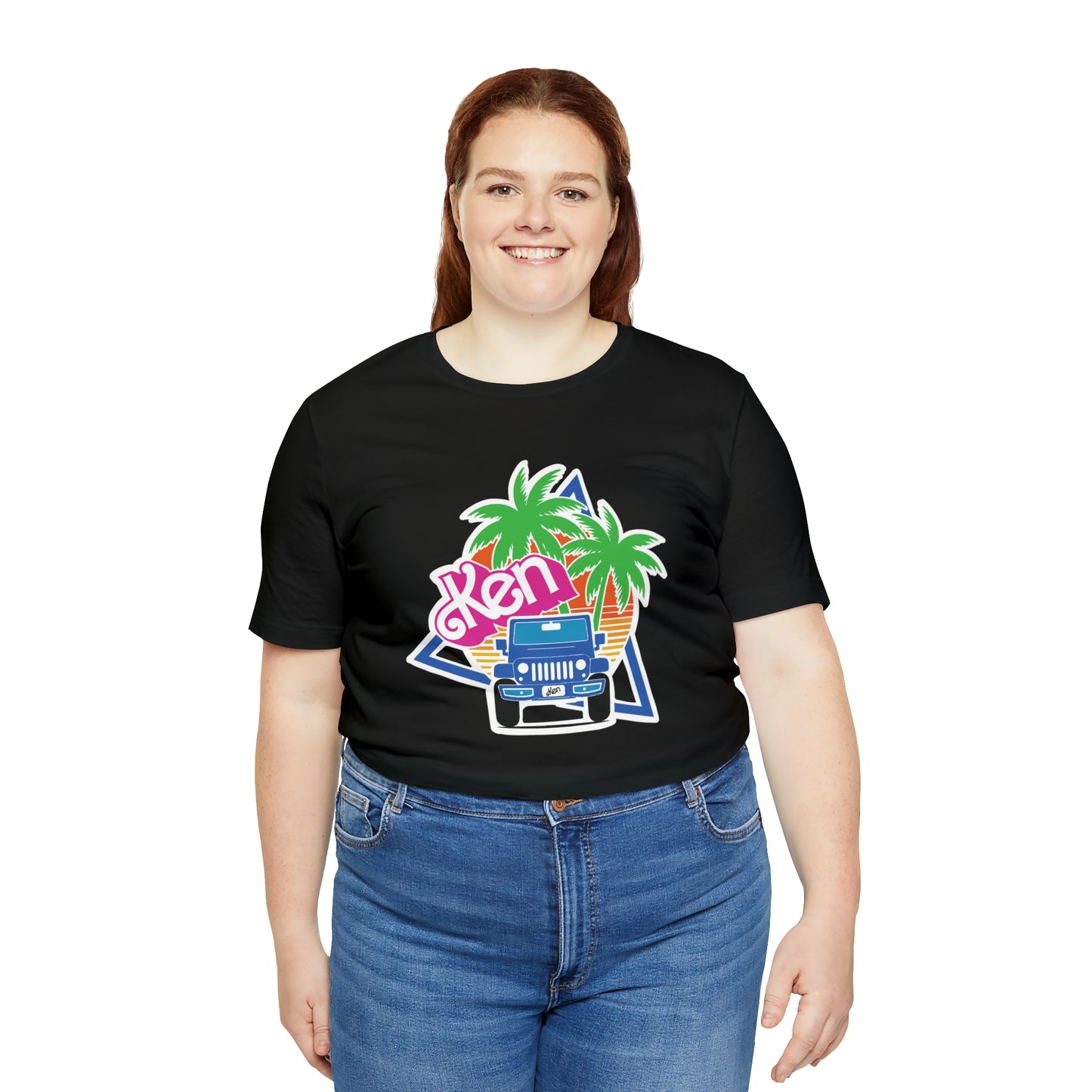 Blue Ken, Beep Beep KEN Jeep, Unisex Jersey Short Sleeve Tee