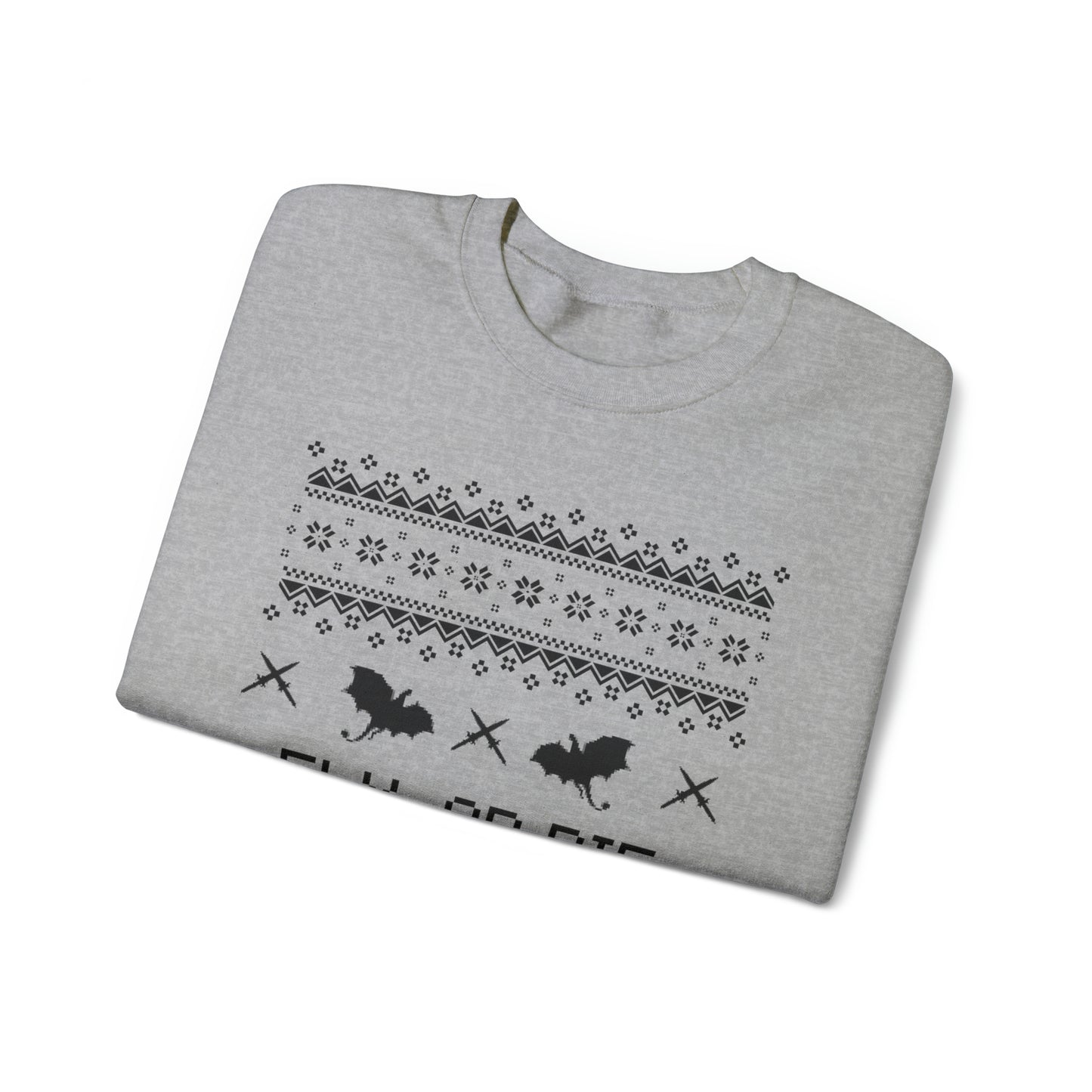 8-Bit Dragon Christmas version 2 - Unisex Sweatshirt