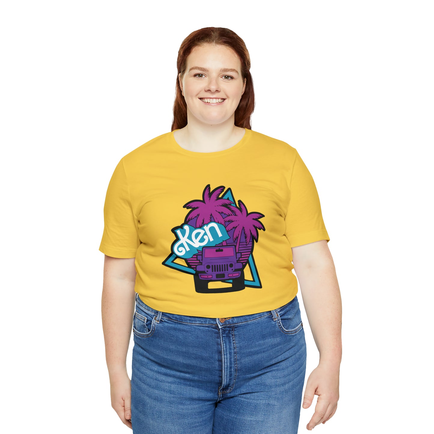 Neon Ken, Beep Beep KEN Jeep, Unisex Jersey Short Sleeve Tee