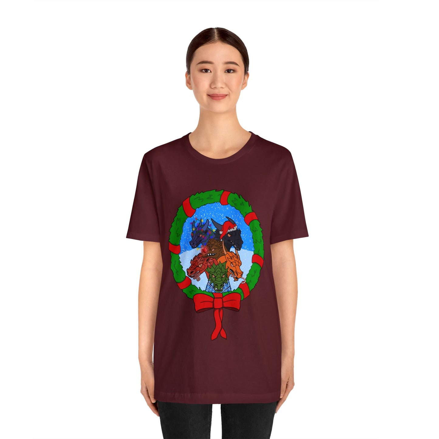 Dragon Christmas with Snowglobe Version - Unisex T-shirt