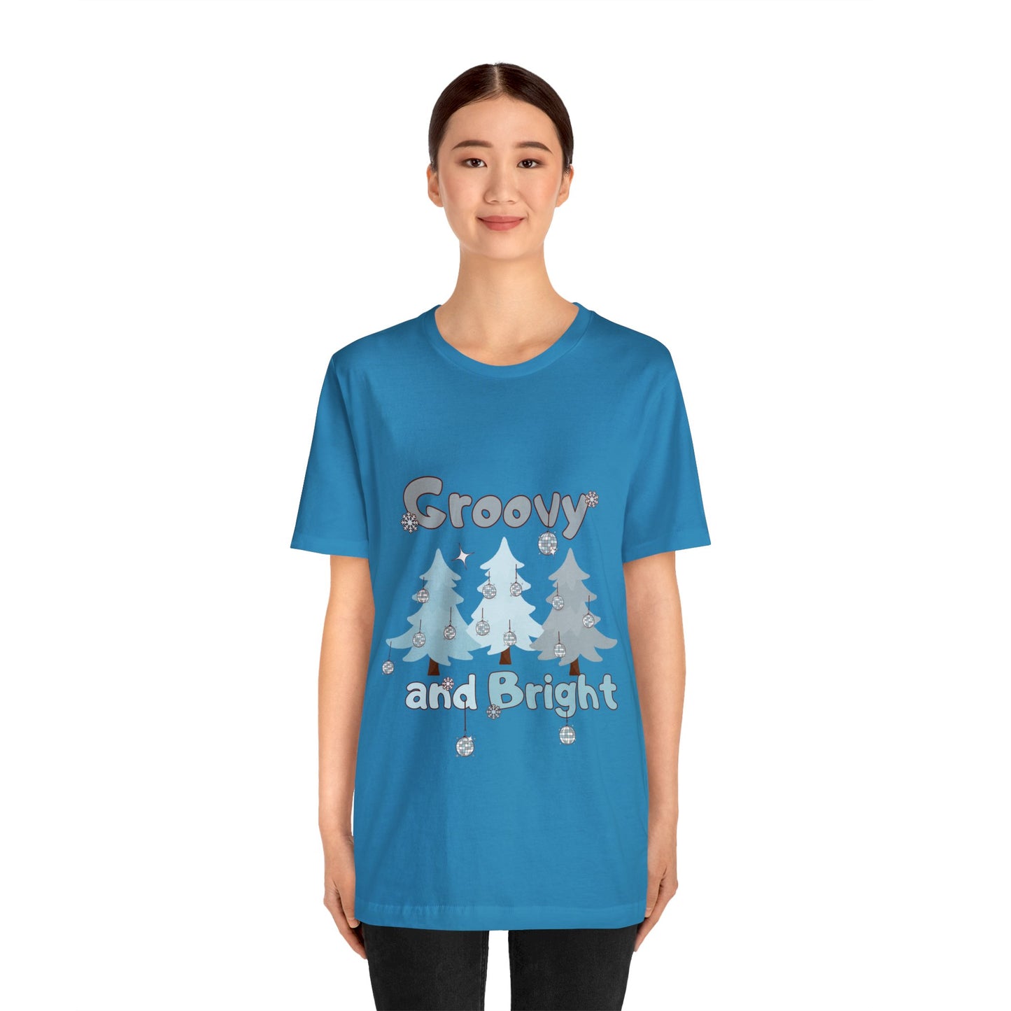 Merry and Bright Jingle Ball Christmas Tree - Unisex T-shirt