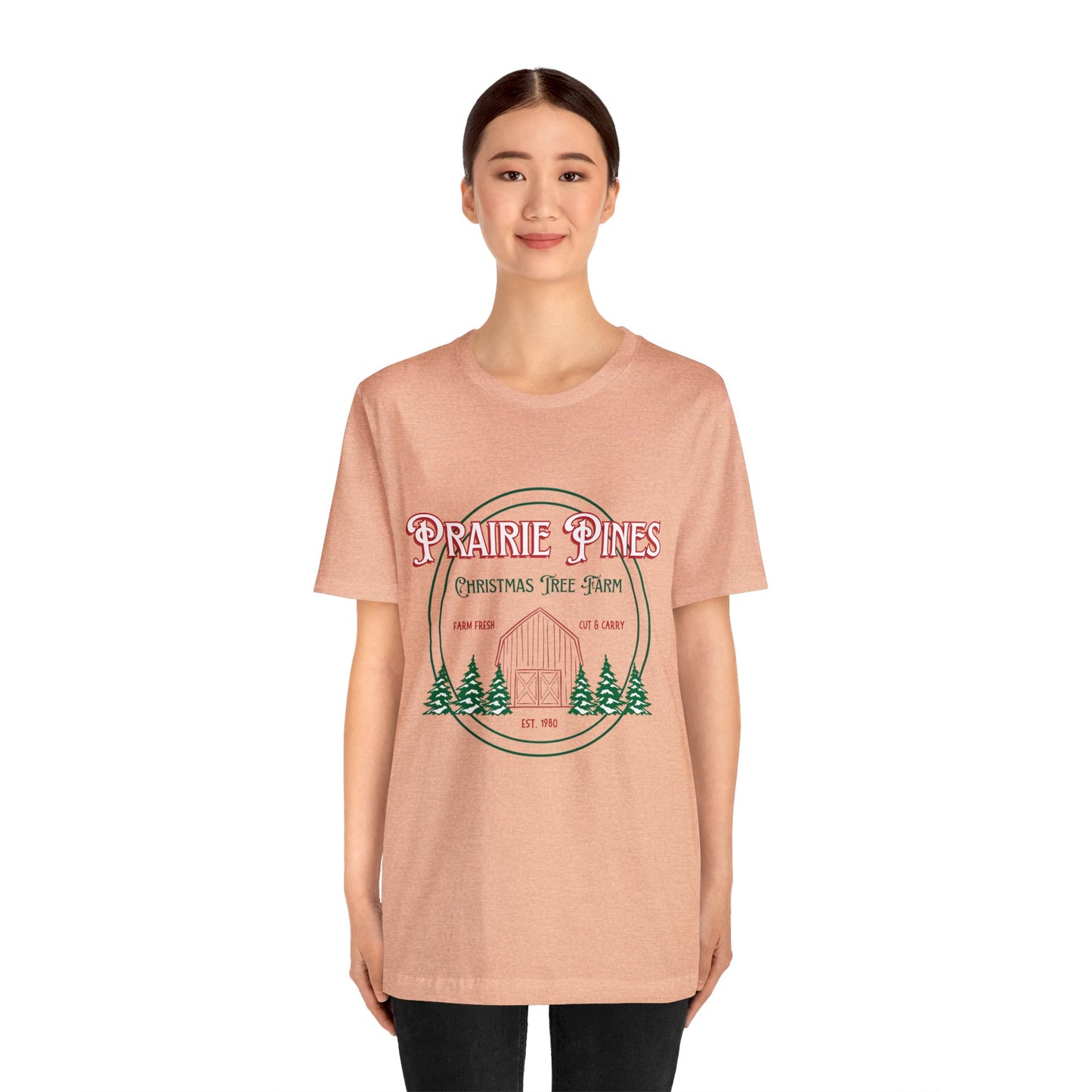 Vintage Prairie Pines Christmas Tree Farm - Unisex T-shirt