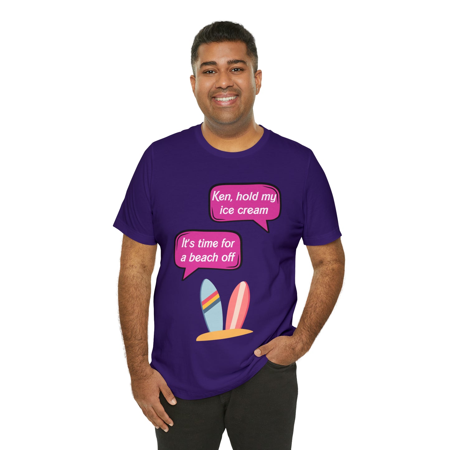 Beach off, Unisex Jersey Short Sleeve Tee