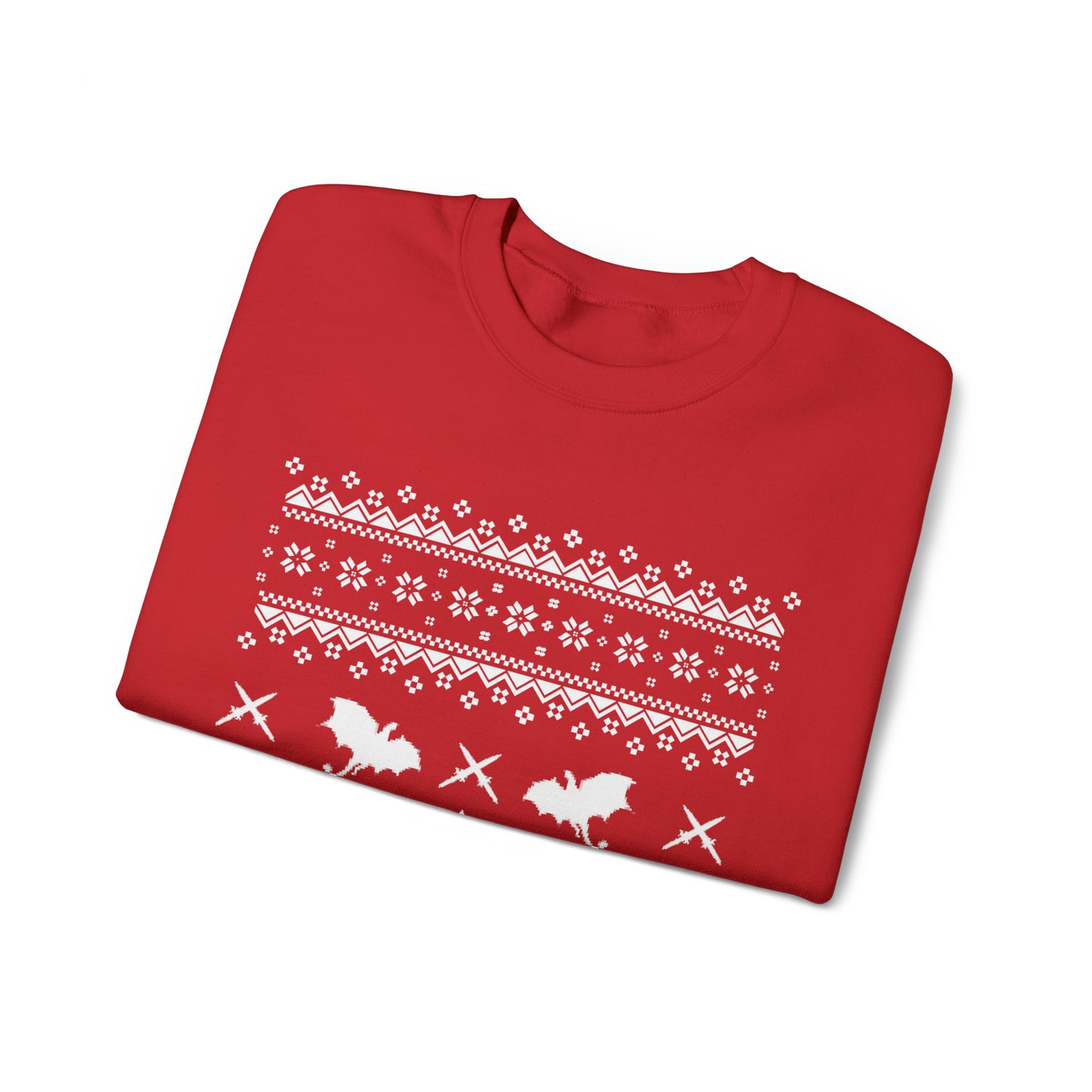 8-Bit Dragon Christmas version 1 - Unisex Sweatshirt