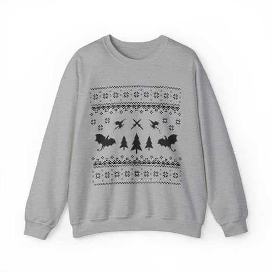 8-Bit Dragon Christmas version 3 - Unisex Sweatshirt