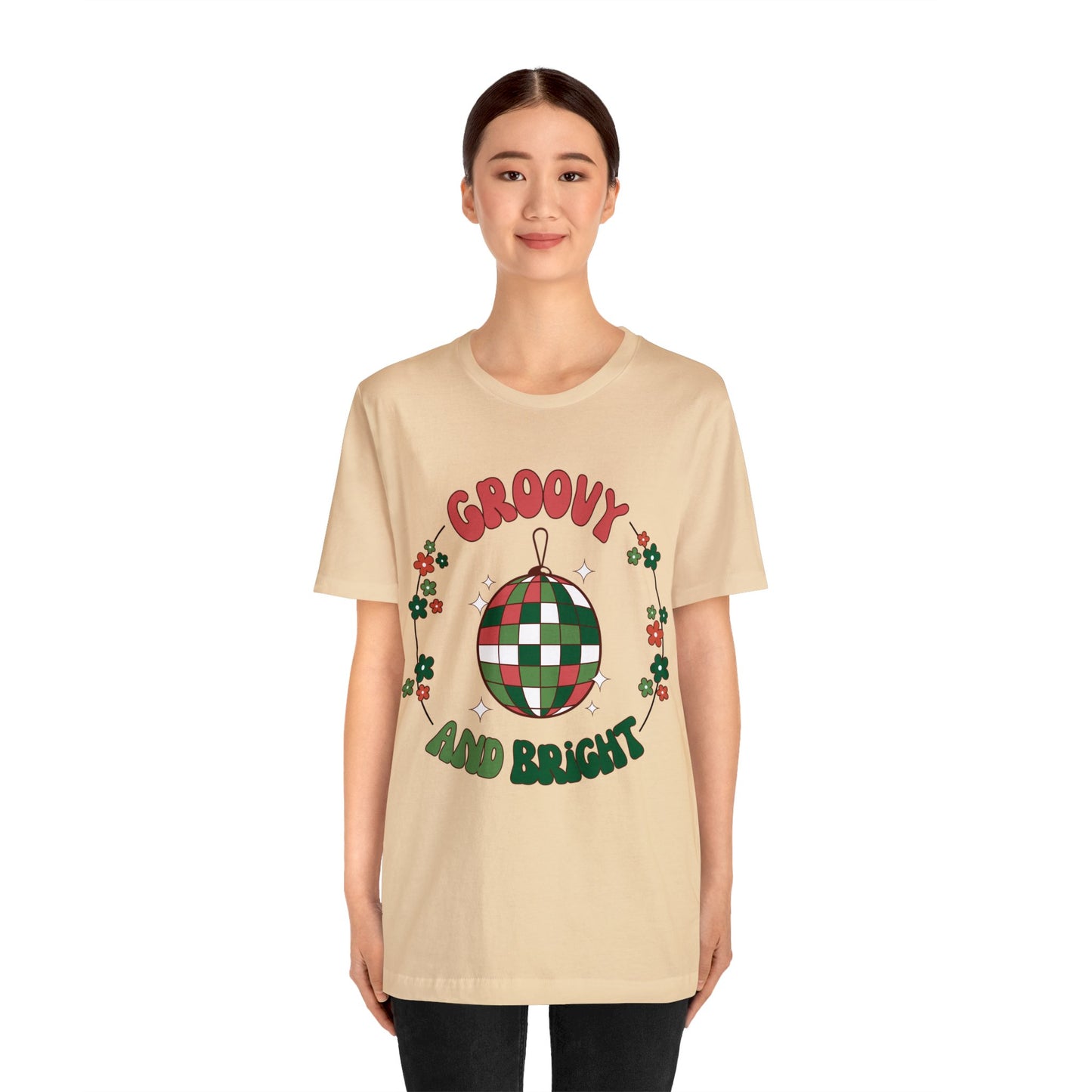 Red Circle Merry and Bright Jingle Ball - Unisex T-shirt