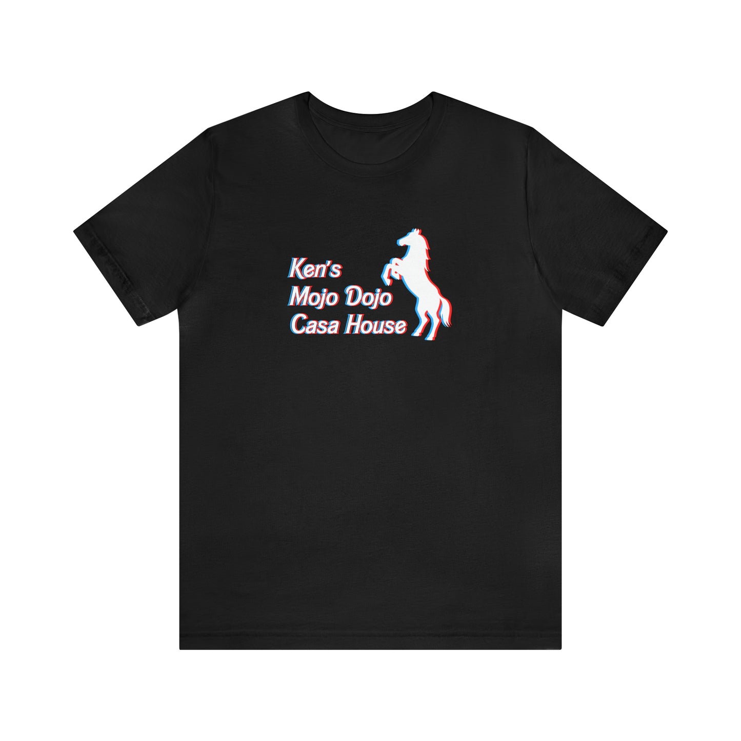 3D Glasses: Ken's Mojo Dojo Casa House, Unisex Jersey Short Sleeve Tee