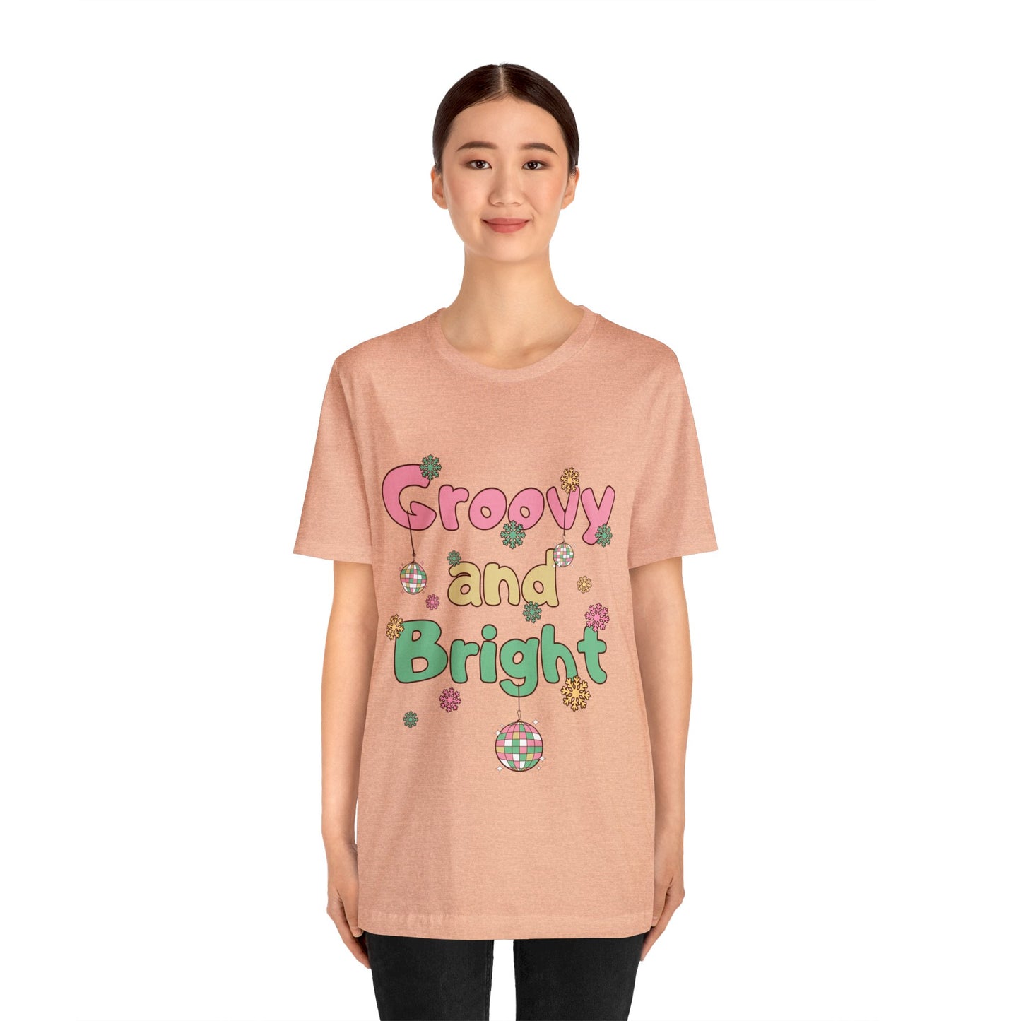 Pinkish Groovy and Bright Jingle Disco Ball - Unisex T-shirt