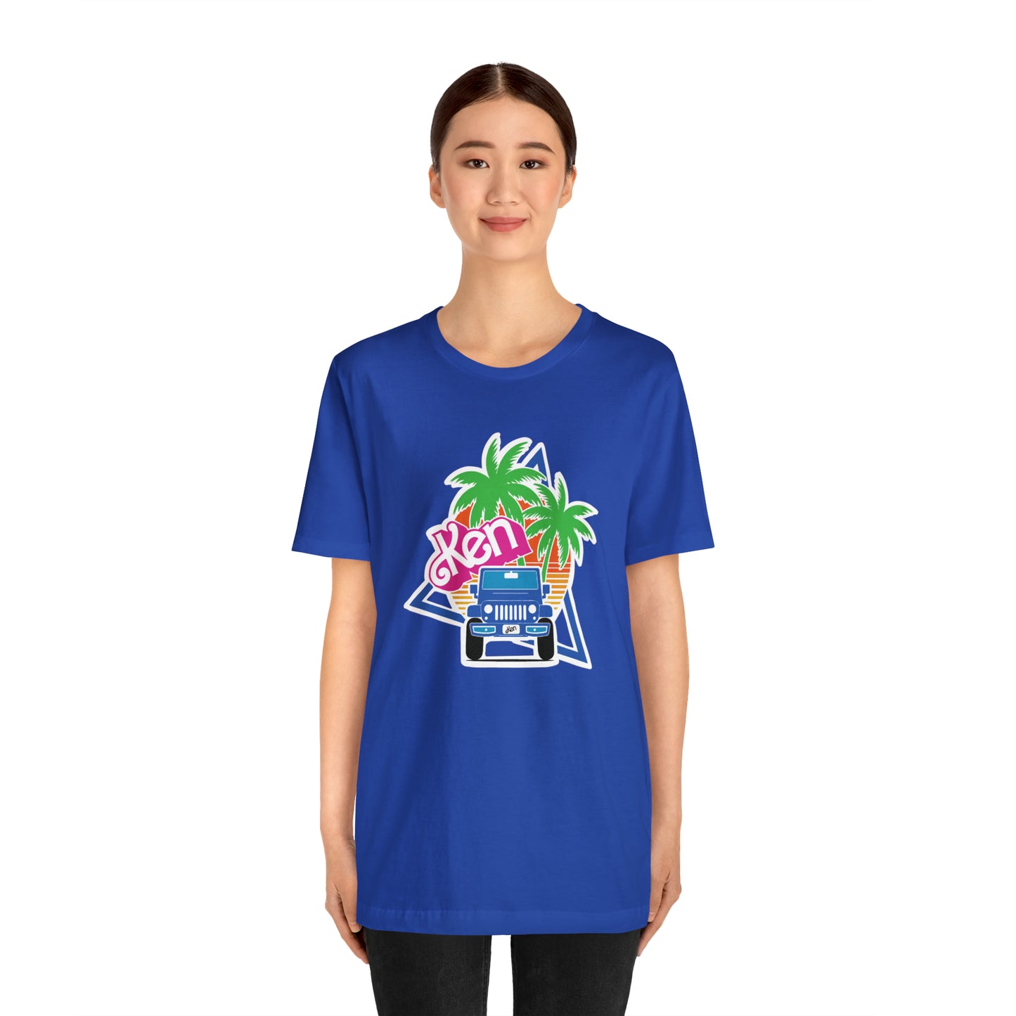 Blue Ken, Beep Beep KEN Jeep, Unisex Jersey Short Sleeve Tee