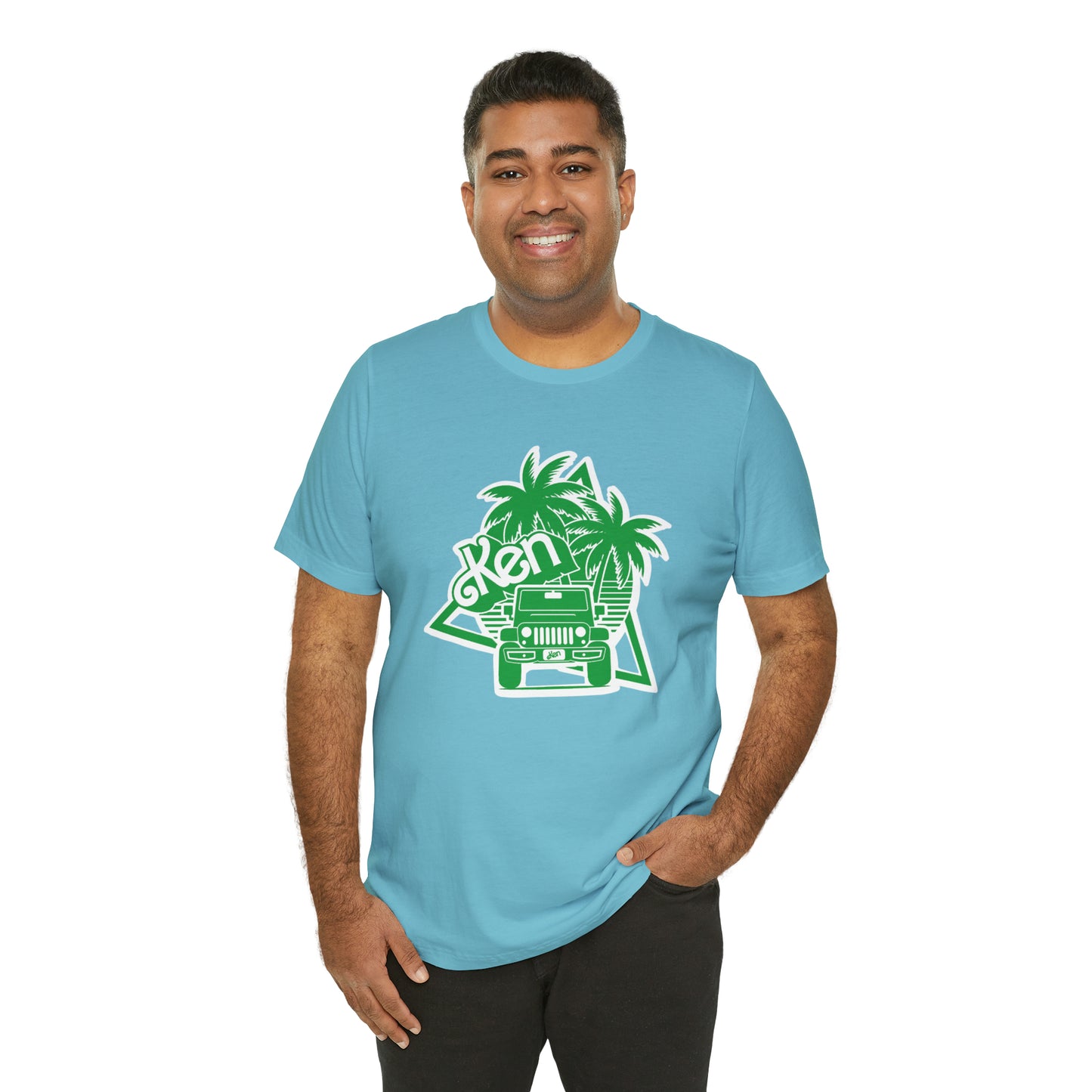 All green Ken, Beep Beep KEN Jeep, Unisex Jersey Short Sleeve Tee