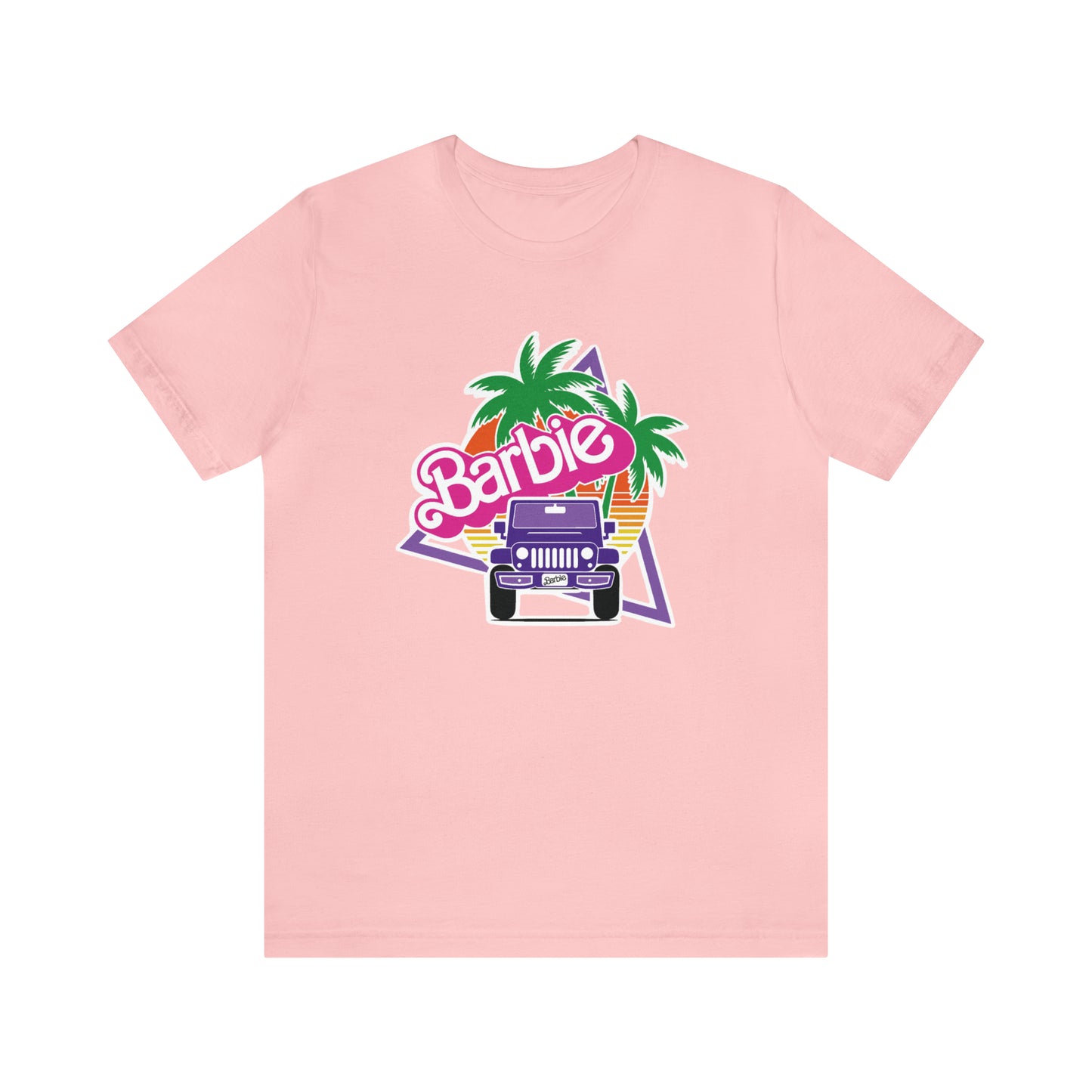 Purple jeep, Beep Beep Barbie Jeep, Unisex Jersey Short Sleeve Tee