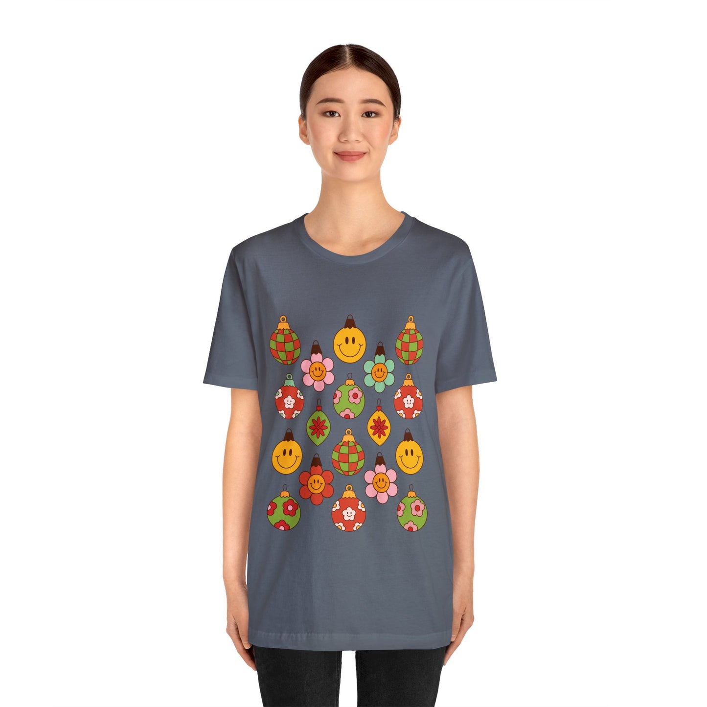 Groovy Christmas with back design - Unisex T-shirt