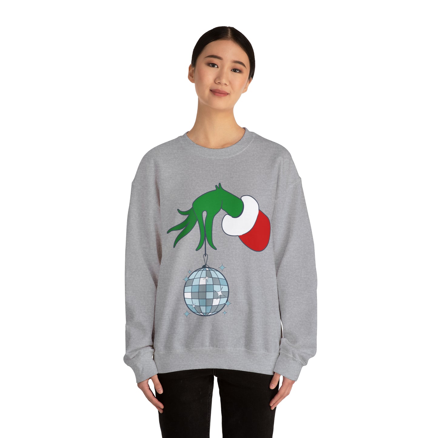 Grinchy Groovy and Bright Jingle Disco Ball - Sweatshirt