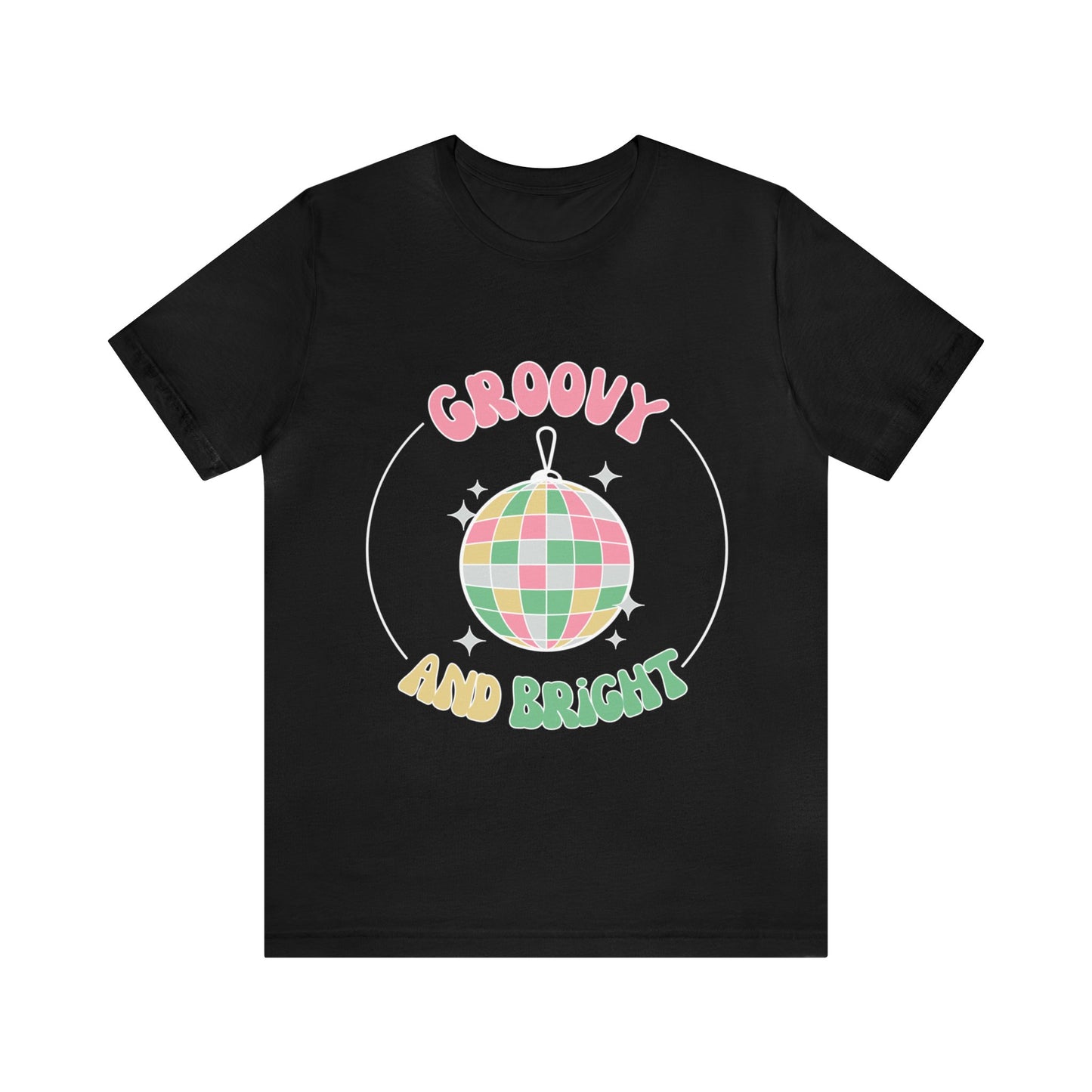 Pink Circle Merry and Bright Jingle Ball - Unisex T-shirt