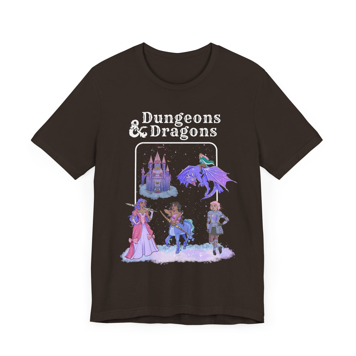 Dragons and Dungeons Pride Shield in back - Unisex Shirt