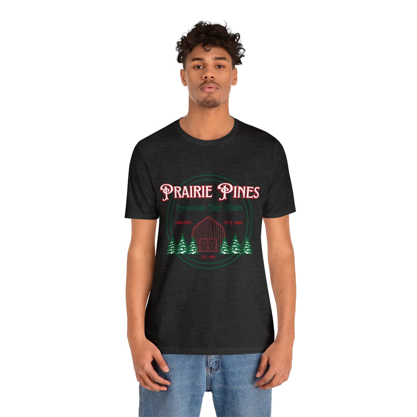 Vintage Prairie Pines Christmas Tree Farm - Unisex T-shirt