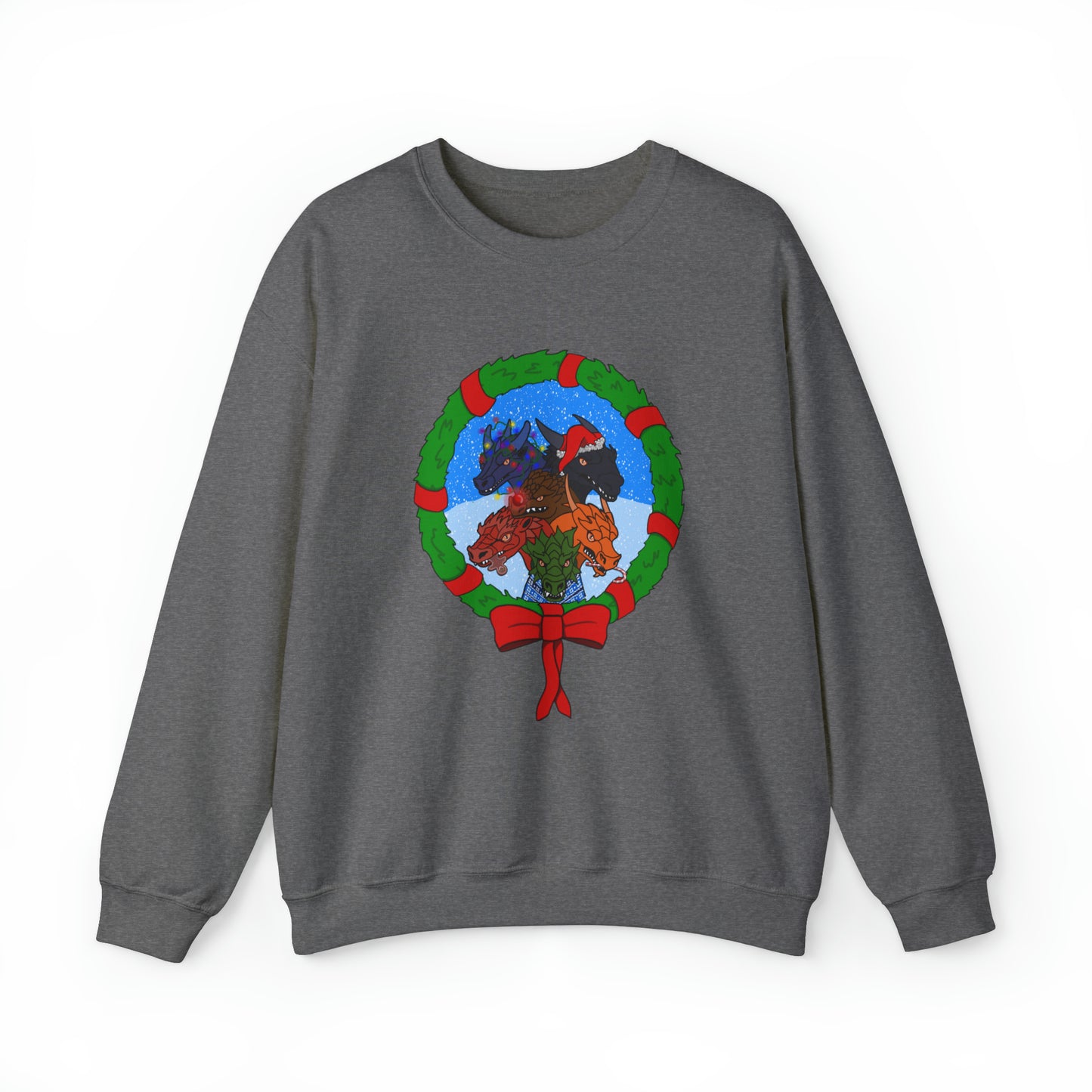 Dragon Christmas with snow - Unisex Sweatshirt