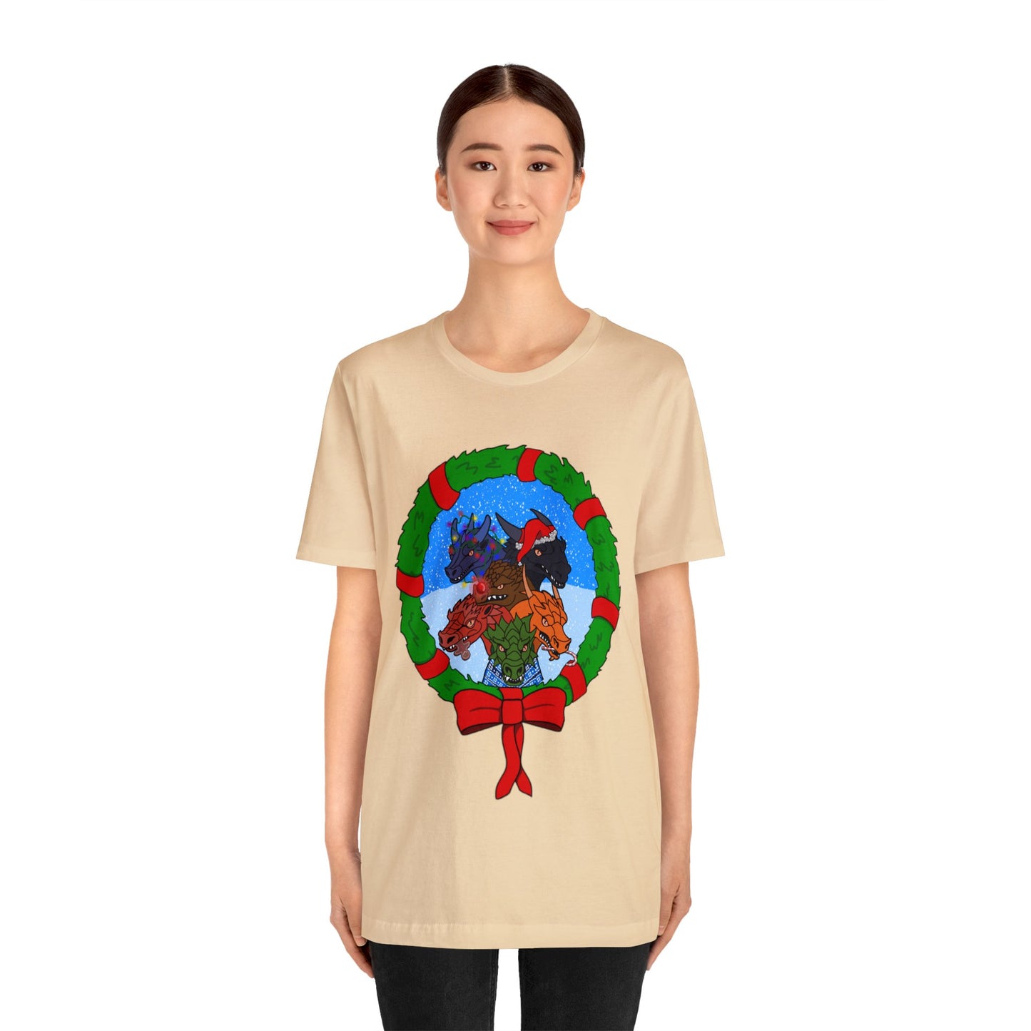 Dragon Christmas with Snowglobe Version - Unisex T-shirt