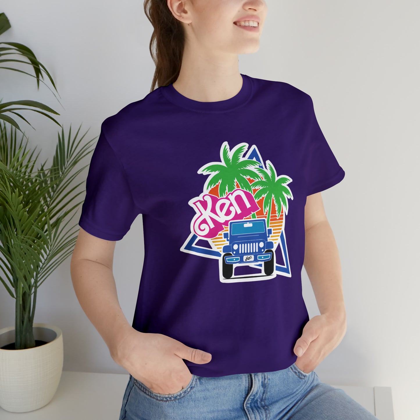 Blue Ken, Beep Beep KEN Jeep, Unisex Jersey Short Sleeve Tee