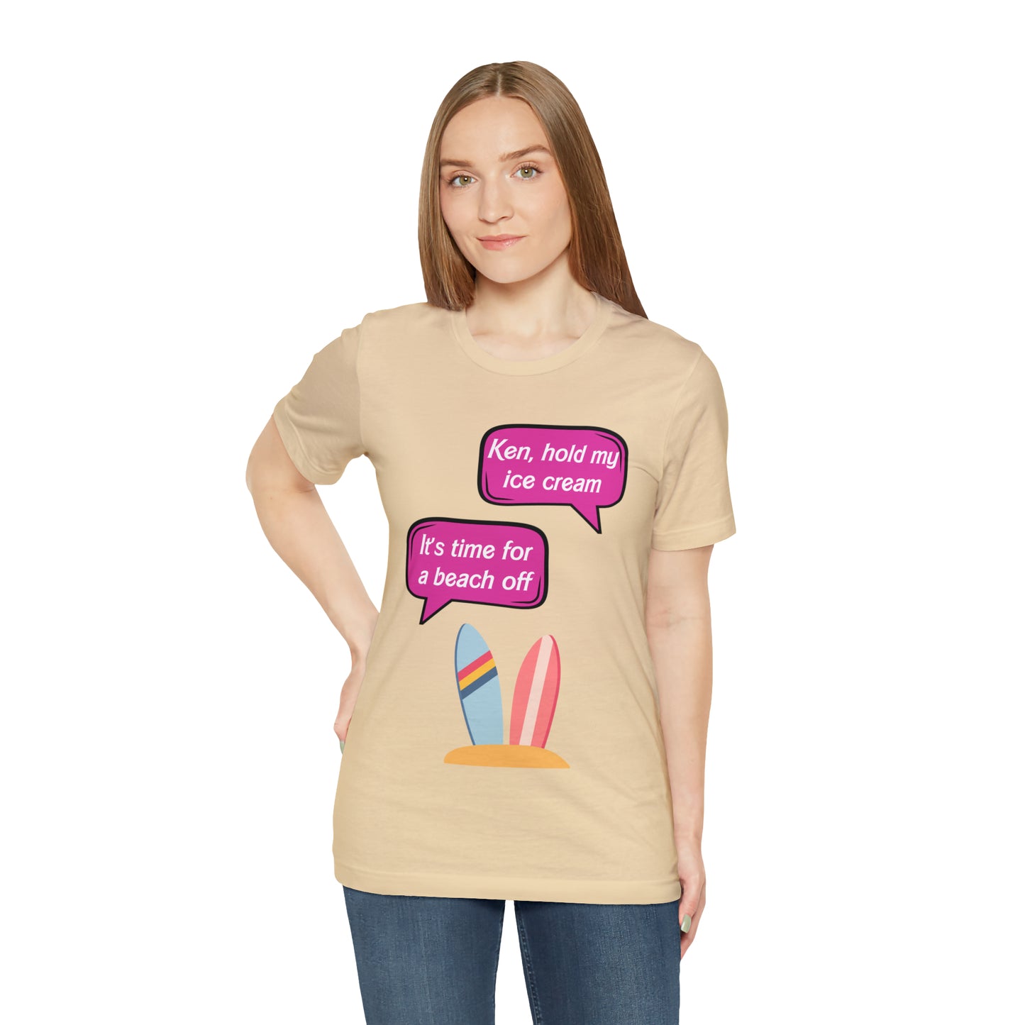 Beach off, Unisex Jersey Short Sleeve Tee