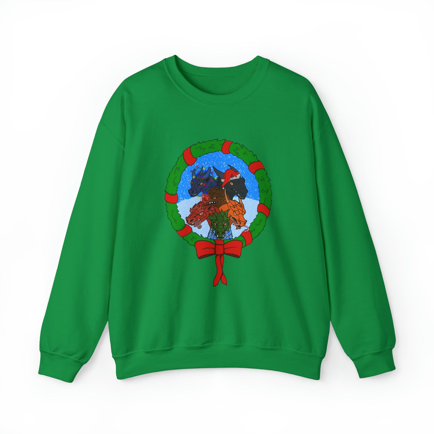 Dragon Christmas with snow - Unisex Sweatshirt