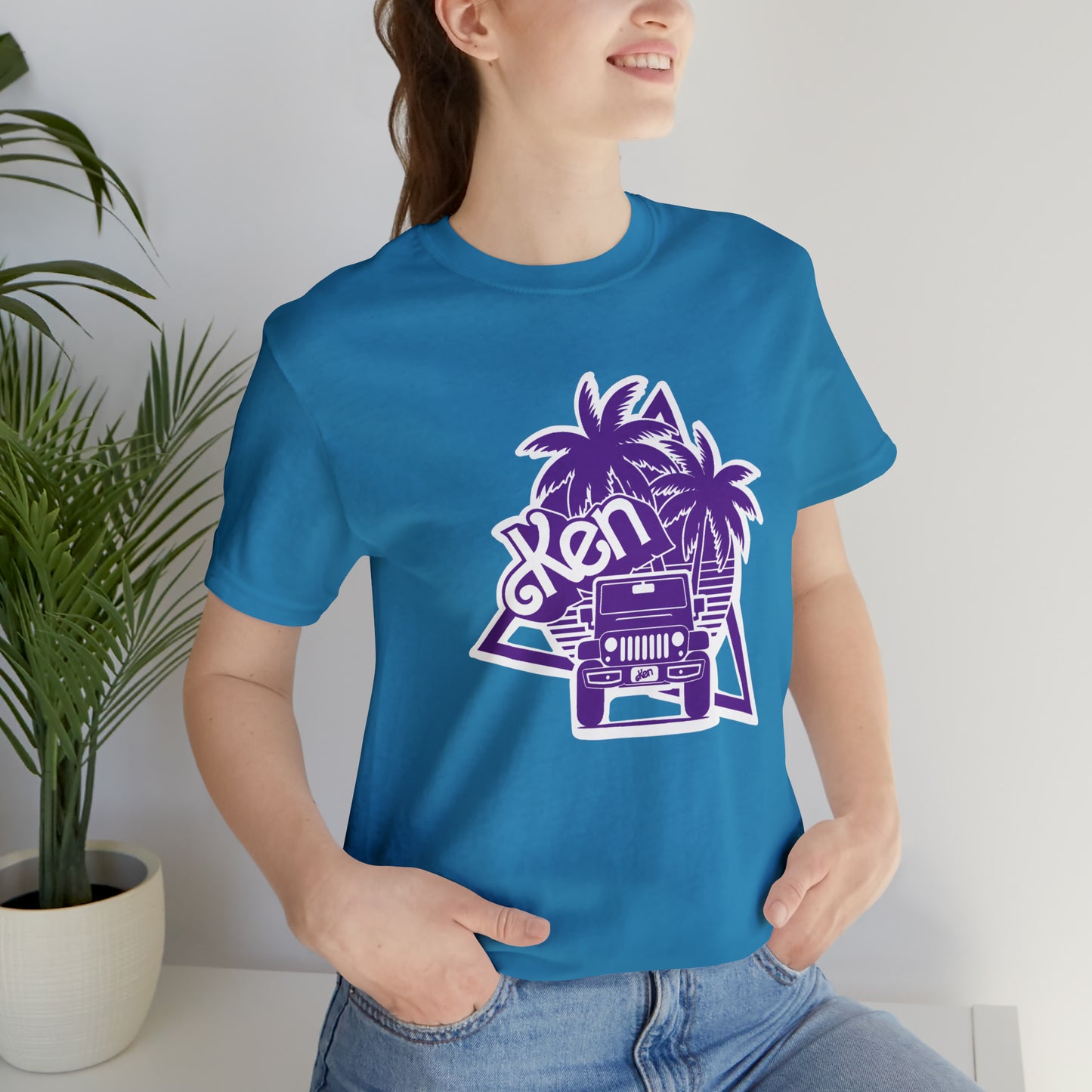 All Purple Ken, Beep Beep KEN Jeep, Unisex Jersey Short Sleeve Tee