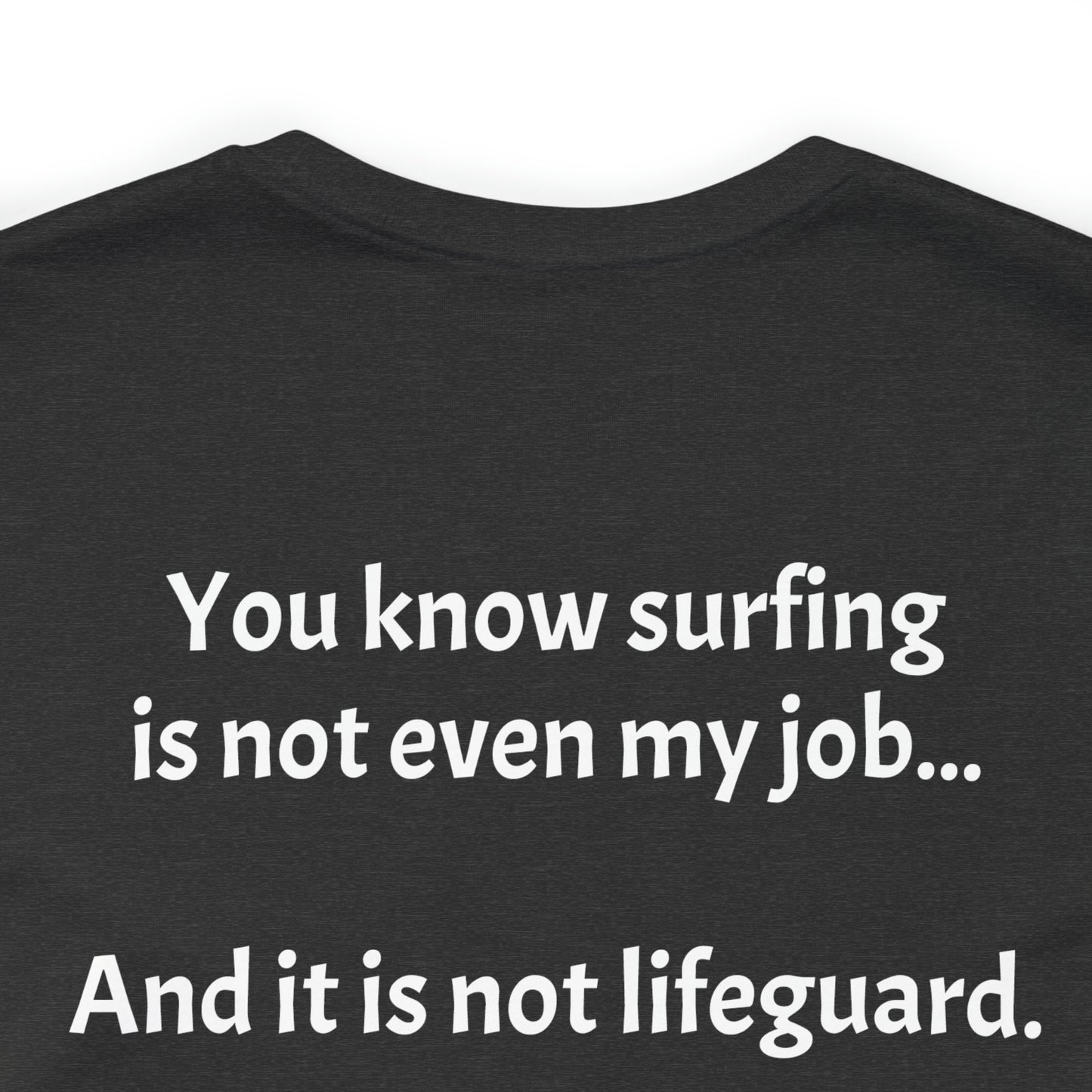 Blank back Beach off, Unisex Jersey Short Sleeve Tee