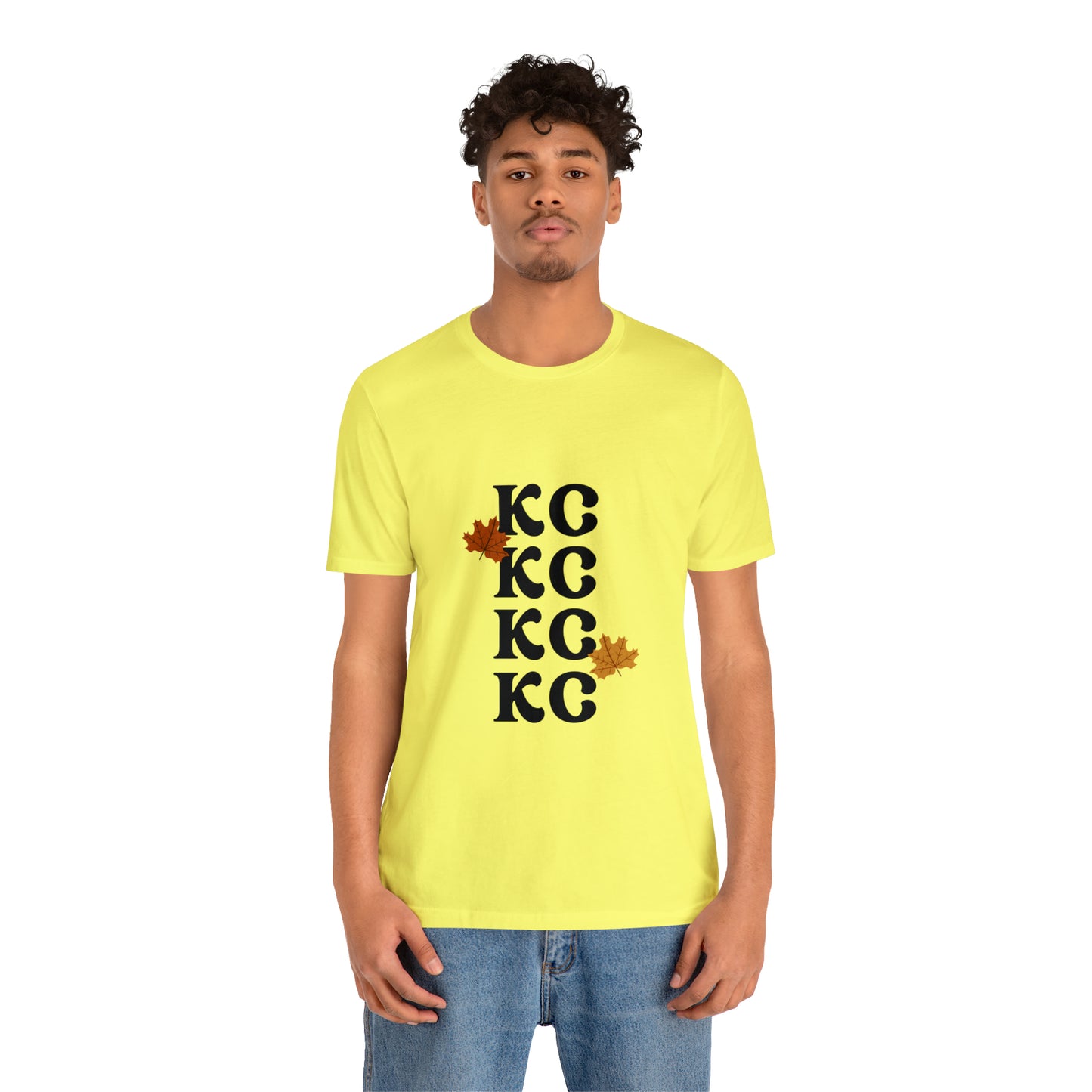 Black Text - Kansas City Fall, Unisex Jersey Short Sleeve Tee