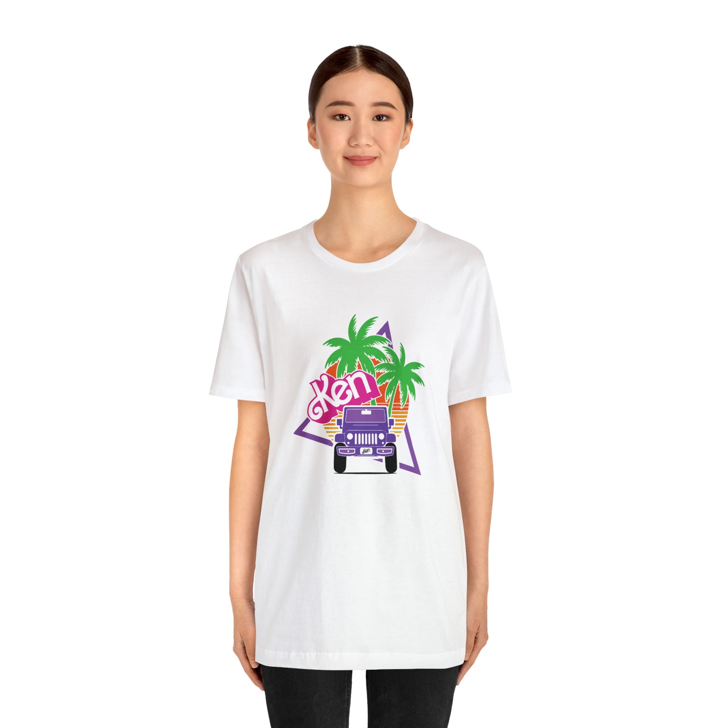 Purple Ken, Beep Beep KEN Jeep, Unisex Jersey Short Sleeve Tee