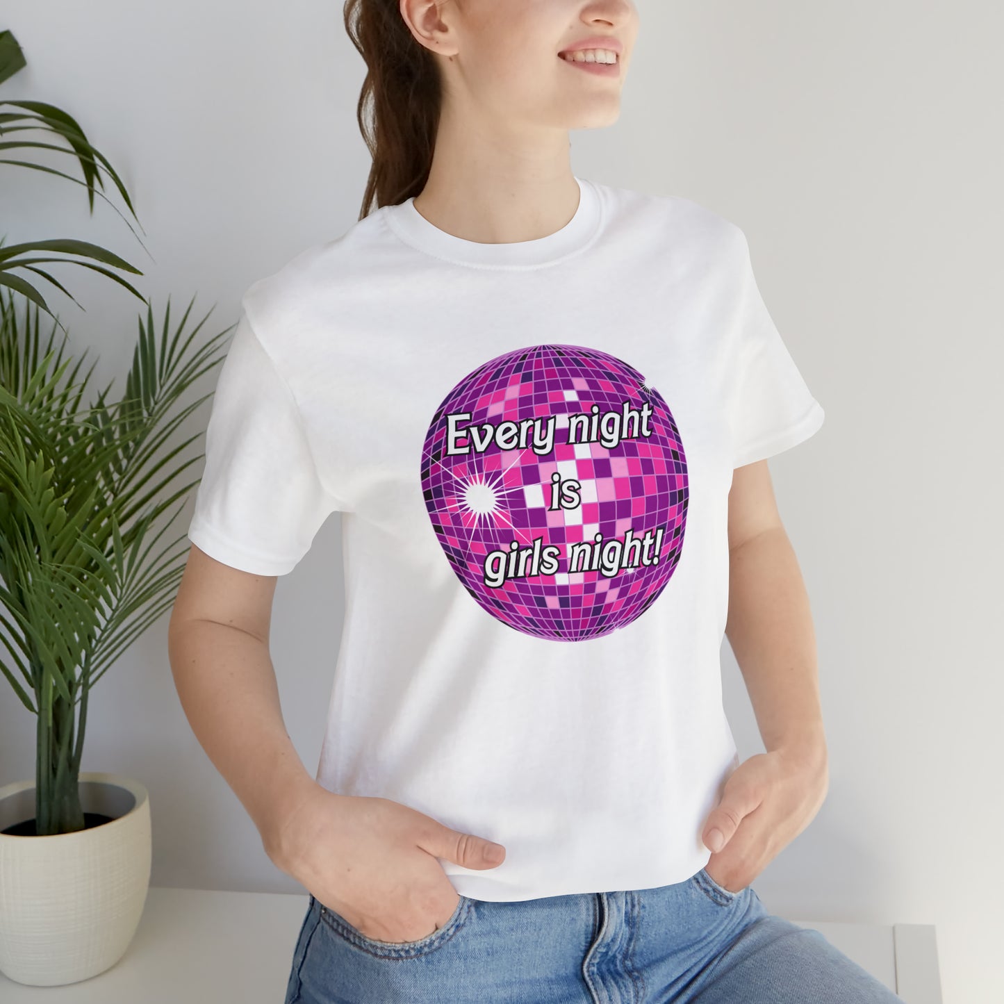 Disco Girls Night barbie, Unisex Jersey Short Sleeve Tee