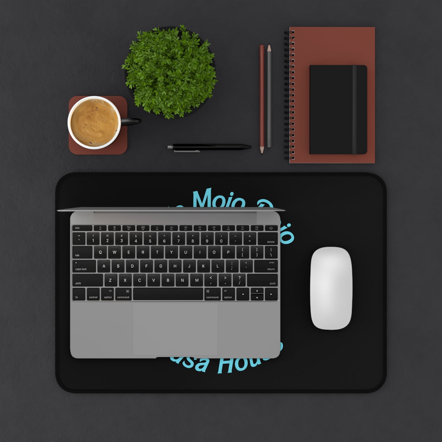 Moon Variant: Ken's Mojo Dojo Casa House Desk Mat, 12 x 18 inches