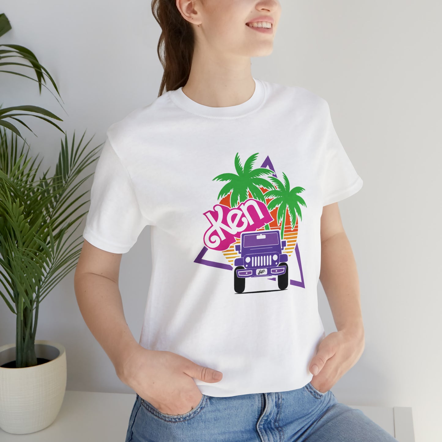 Purple Ken, Beep Beep KEN Jeep, Unisex Jersey Short Sleeve Tee