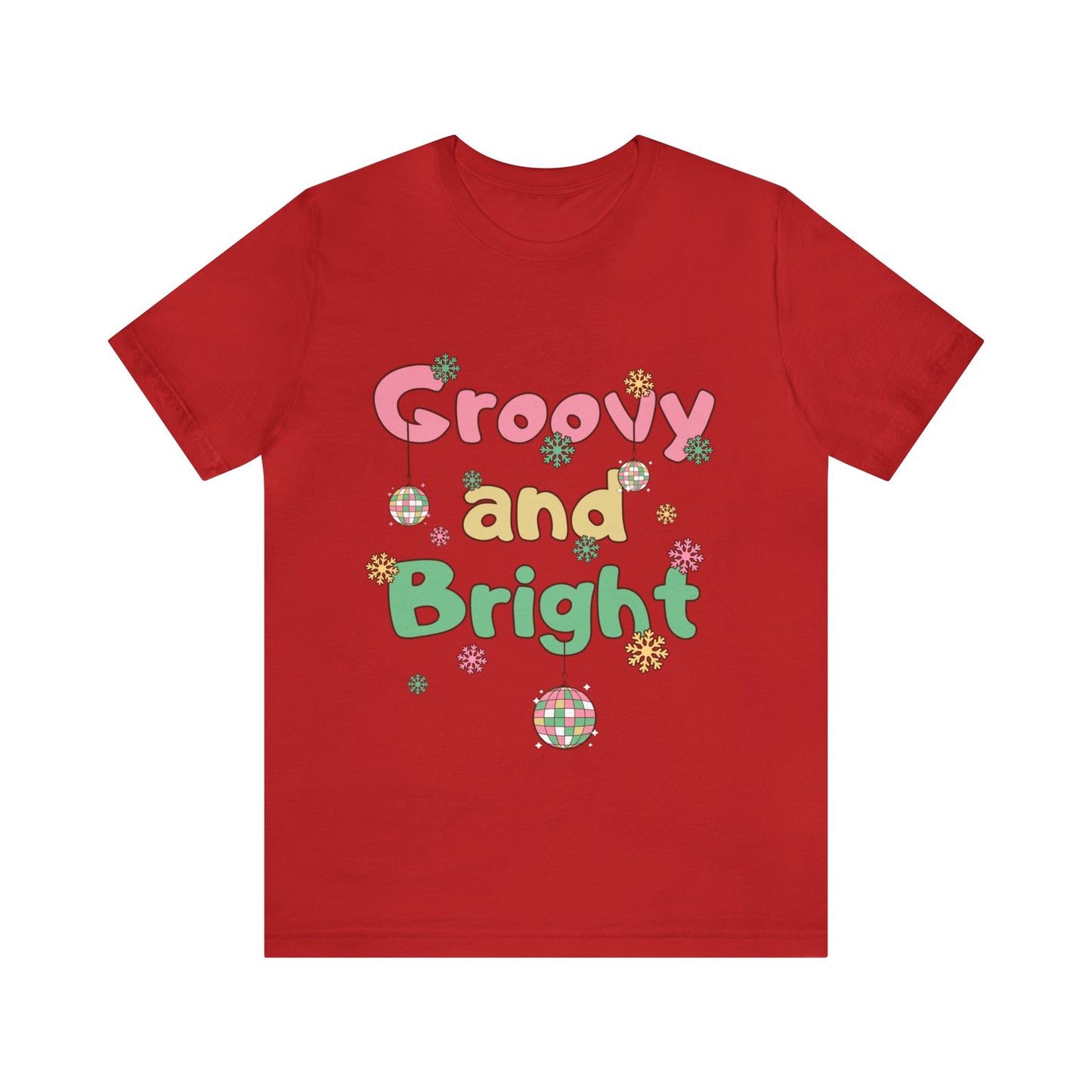 Pinkish Groovy and Bright Jingle Disco Ball - Unisex T-shirt