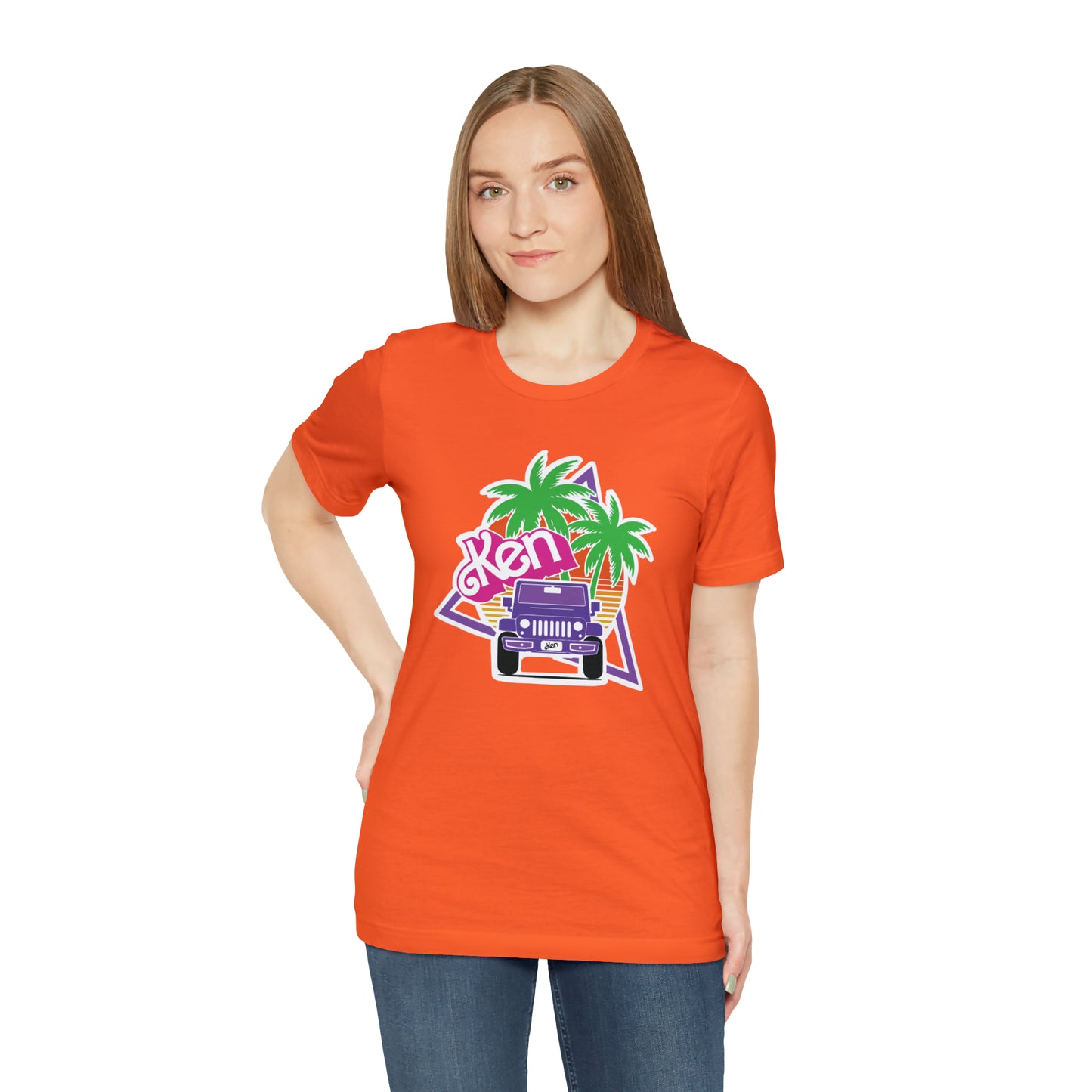 Purple Ken, Beep Beep KEN Jeep, Unisex Jersey Short Sleeve Tee